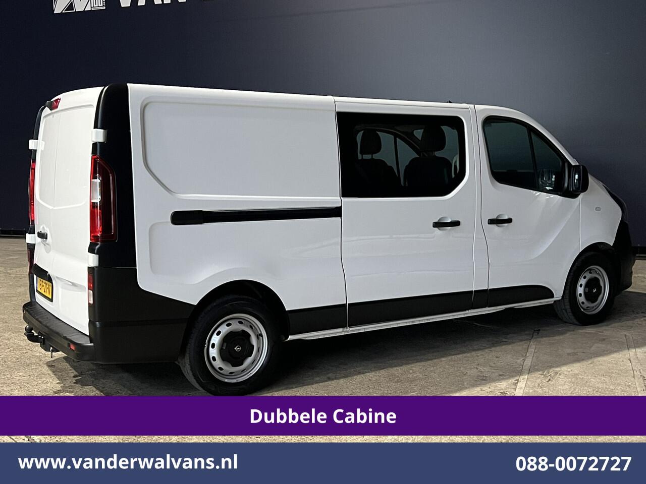 Opel VIVARO 1.6 CDTI 126pk L2H1 Dubbele cabine Euro6 Airco | 5-Zits | Camera | Navigatie | Omvormer | Trekhaak Cruisecontrol, Parkeersensoren