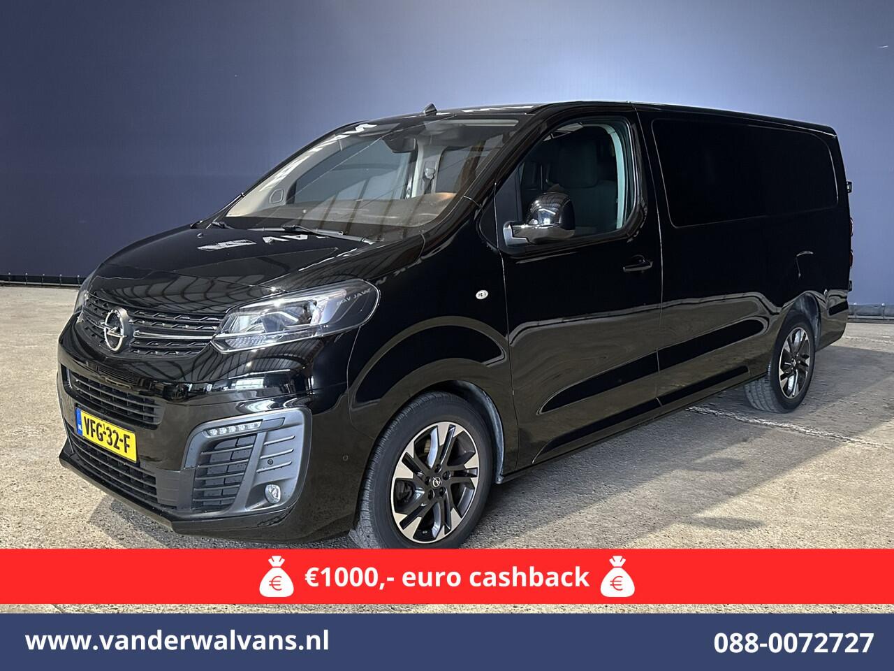 Opel VIVARO 2.0 CDTI 150pk L3H1 Dubbele Cabine Euro6 Airco | Camera | Navigatie | 5-zits | 2500kg Trekhaak Apple Carplay, Android Auto, Cruisecontrol, LM Velgen, Parkeersensoren