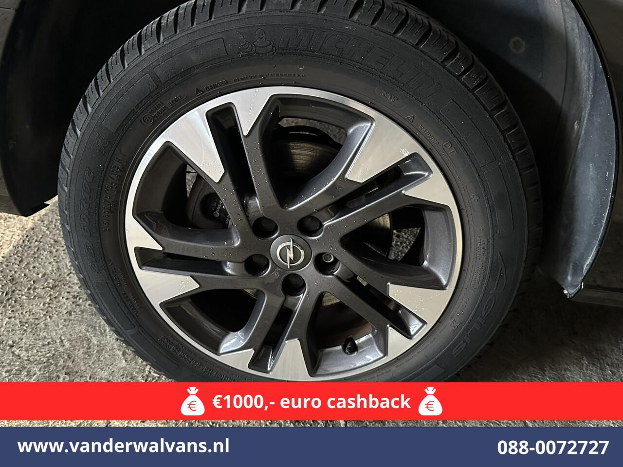 Opel VIVARO 2.0 CDTI 150pk L3H1 Dubbele Cabine Euro6 Airco | Camera | Navigatie | 5-zits | 2500kg Trekhaak Apple Carplay, Android Auto, Cruisecontrol, LM Velgen, Parkeersensoren