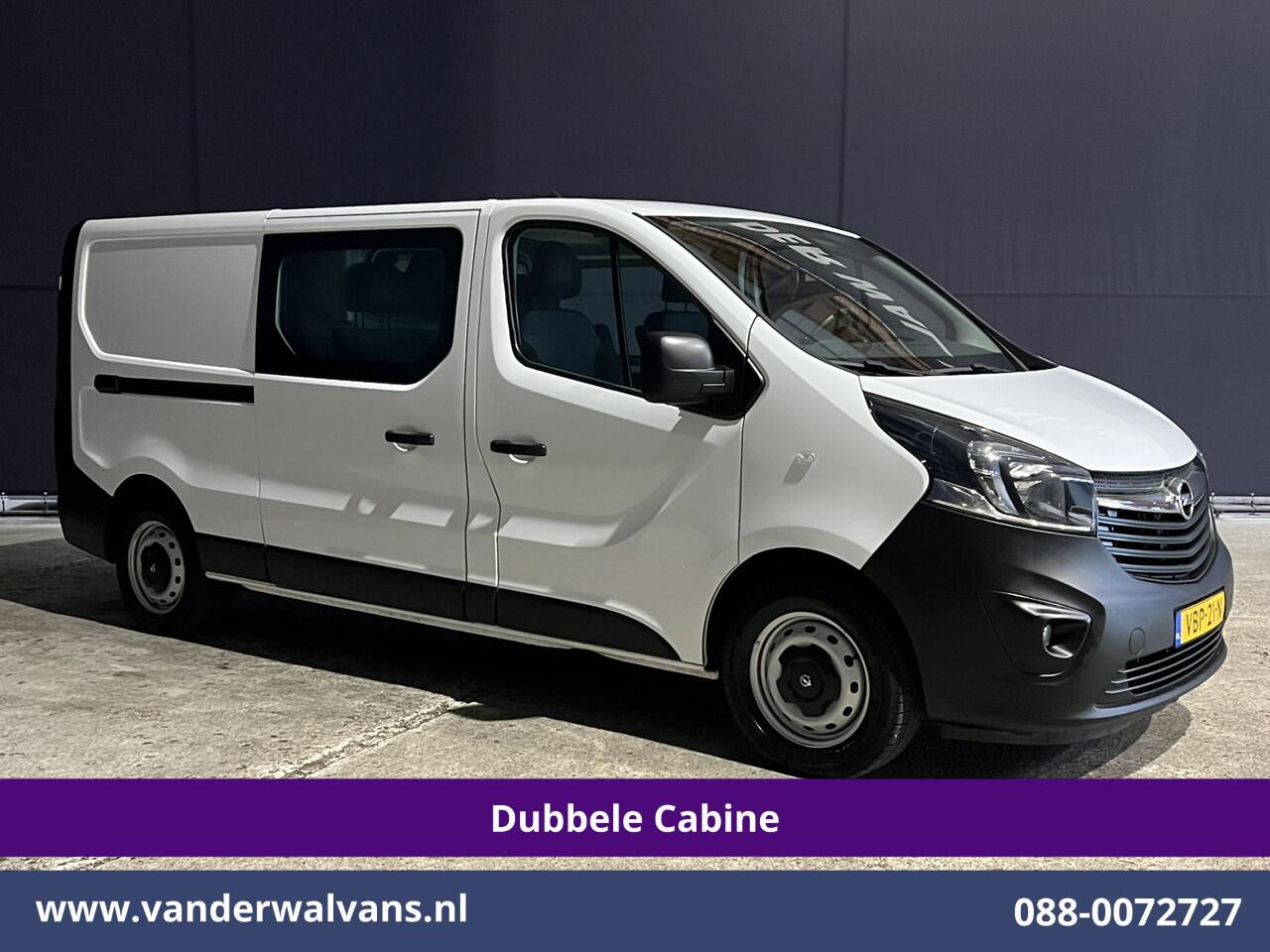 Opel VIVARO 1.6 CDTI 126pk L2H1 Dubbele cabine Euro6 Airco | 5-Zits | Camera | Navigatie | Omvormer | Trekhaak Cruisecontrol, Parkeersensoren