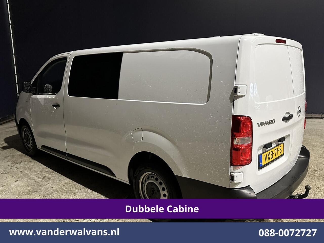 Opel VIVARO 2.0CDTI 145pk L3H1 Dubbele Cabine Euro6 Airco | 6-Zits | Navigatie | 2500kg Trekhaak | Apple Carplay Android Auto, Cruisecontrol, Parkeersensoren