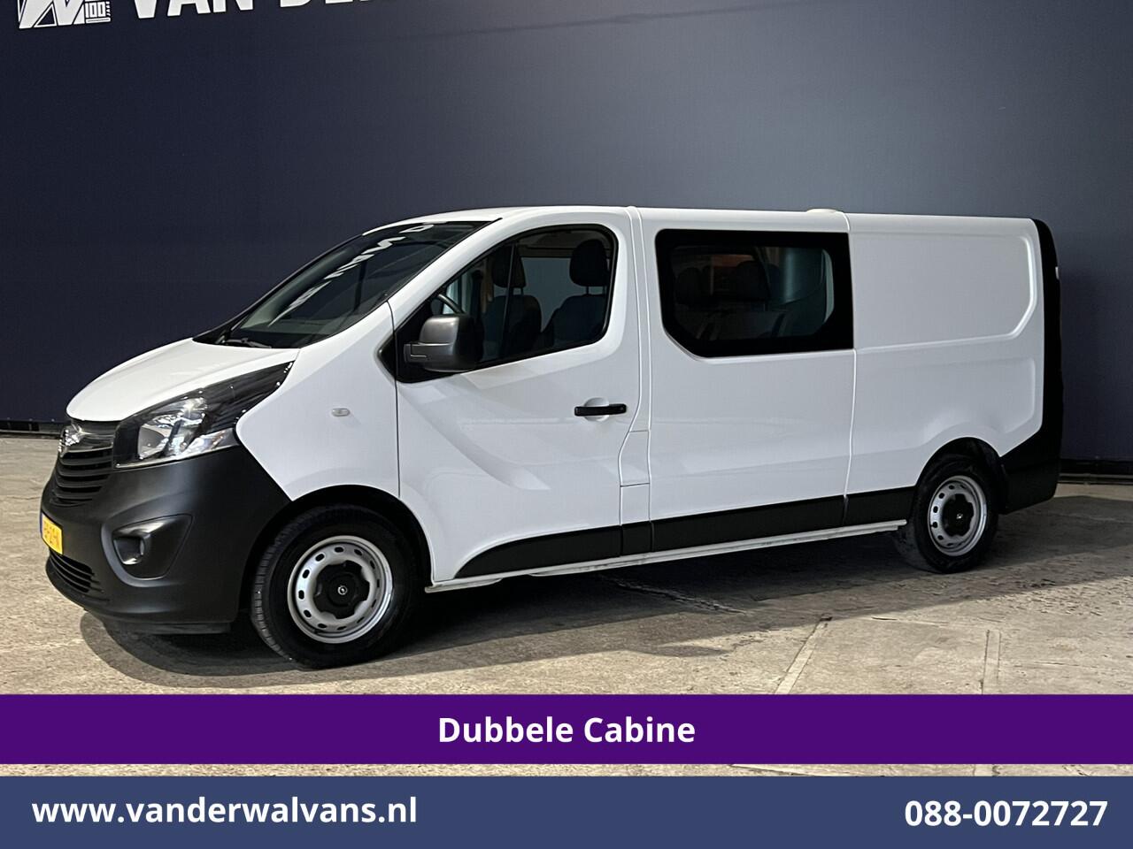 Opel VIVARO 1.6 CDTI 126pk L2H1 Dubbele cabine Euro6 Airco | 5-Zits | Camera | Navigatie | Omvormer | Trekhaak Cruisecontrol, Parkeersensoren