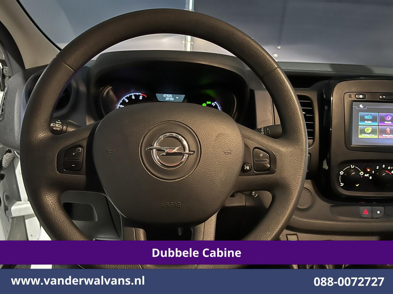 Opel VIVARO 1.6 CDTI 126pk L2H1 Dubbele cabine Euro6 Airco | 5-Zits | Camera | Navigatie | Omvormer | Trekhaak Cruisecontrol, Parkeersensoren