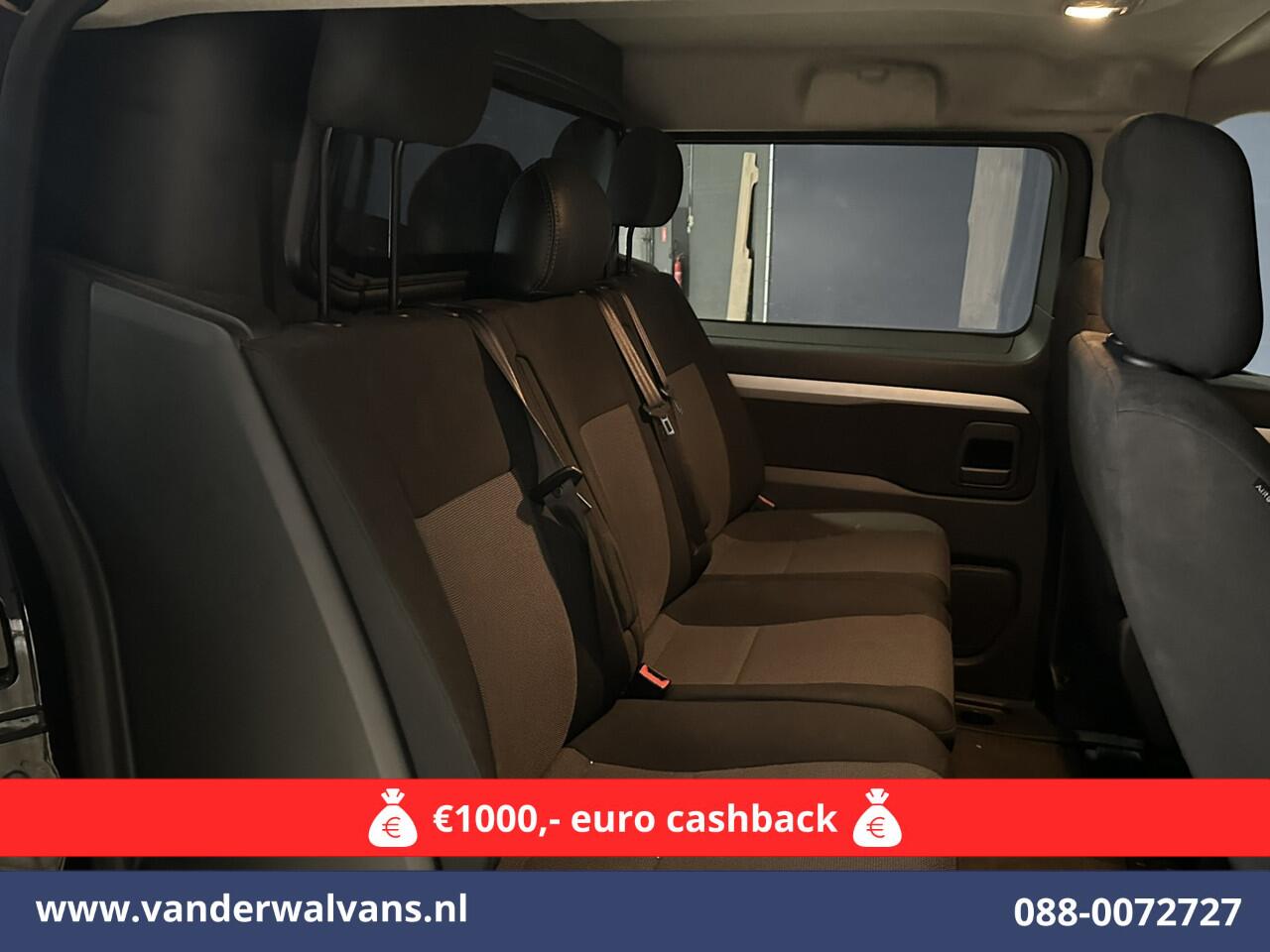Opel VIVARO 2.0 CDTI 150pk L3H1 Dubbele Cabine Euro6 Airco | Camera | Navigatie | 5-zits | 2500kg Trekhaak Apple Carplay, Android Auto, Cruisecontrol, LM Velgen, Parkeersensoren