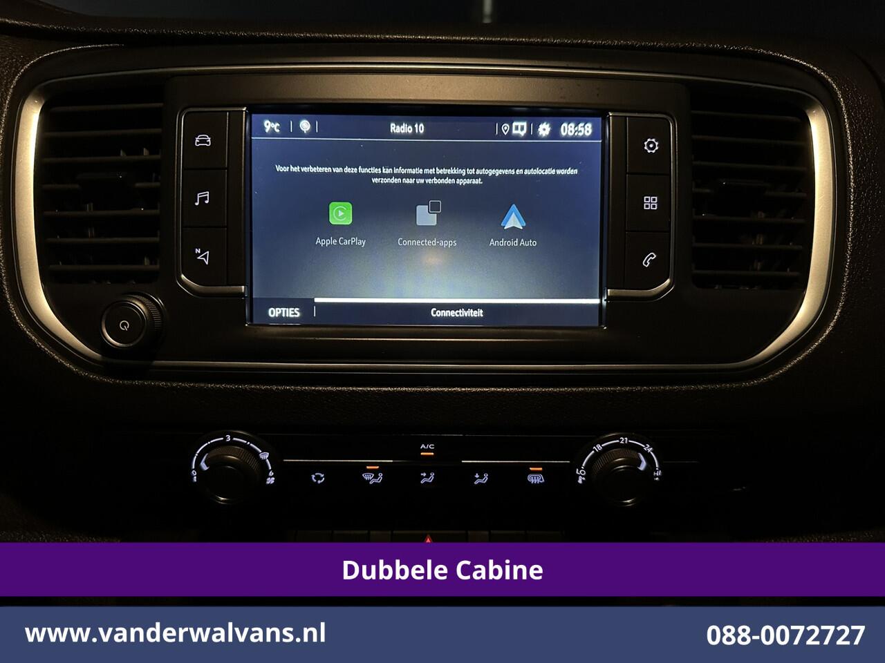 Opel VIVARO 2.0CDTI 145pk L3H1 Dubbele Cabine Euro6 Airco | 6-Zits | Navigatie | 2500kg Trekhaak | Apple Carplay Android Auto, Cruisecontrol, Parkeersensoren
