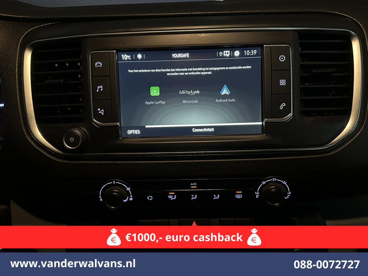 Opel VIVARO 2.0 CDTI 150pk L3H1 Dubbele Cabine Euro6 Airco | Camera | Navigatie | 5-zits | 2500kg Trekhaak Apple Carplay, Android Auto, Cruisecontrol, LM Velgen, Parkeersensoren