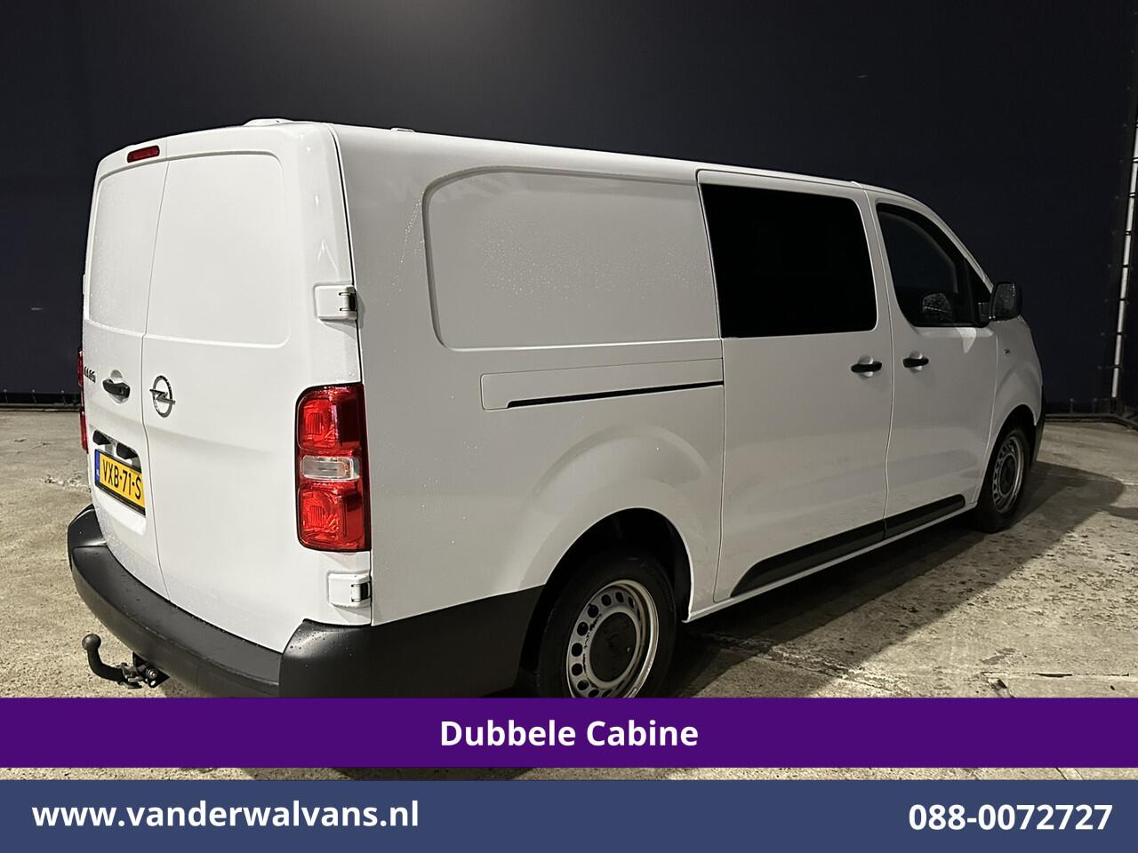 Opel VIVARO 2.0CDTI 145pk L3H1 Dubbele Cabine Euro6 Airco | 6-Zits | Navigatie | 2500kg Trekhaak | Apple Carplay Android Auto, Cruisecontrol, Parkeersensoren
