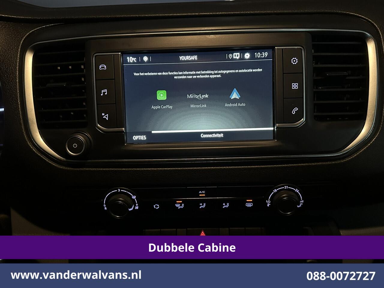 Opel VIVARO 2.0 CDTI 150pk L3H1 Dubbele Cabine Euro6 Airco | Camera | Navigatie | 5-zits | 2500kg Trekhaak Apple Carplay, Android Auto, Cruisecontrol, LM Velgen, Parkeersensoren