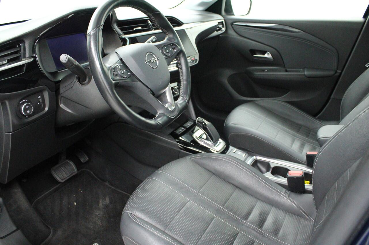 Opel e-Corsa Elegance 50 kWh | full options | climate | leder | panoramadak | navi | adaptive cruise | matrix | pdc v/a+camera | carplay | spiegels elect. inklapbaar