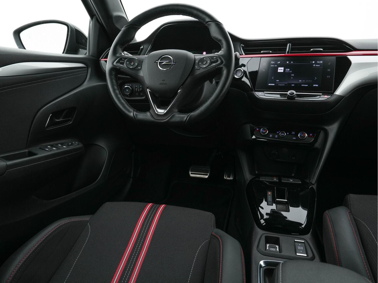 Opel e-Corsa GS-Line Bitter-Edition 50 kWh [ 3-Fase ] (INCL-BTW) Aut.* HEATPUMP | LEATHER-MICROFIBRE | ADAPTIVE-CRUISE | CARPLAY | CCS-FASTLOADER | FULL-LED | HEATED-SPORTSEATS | DAB+ | ECC | LANE-ASSIST | CAMERA | PDC | DIGI-COCKPIT | 17 "ALU*