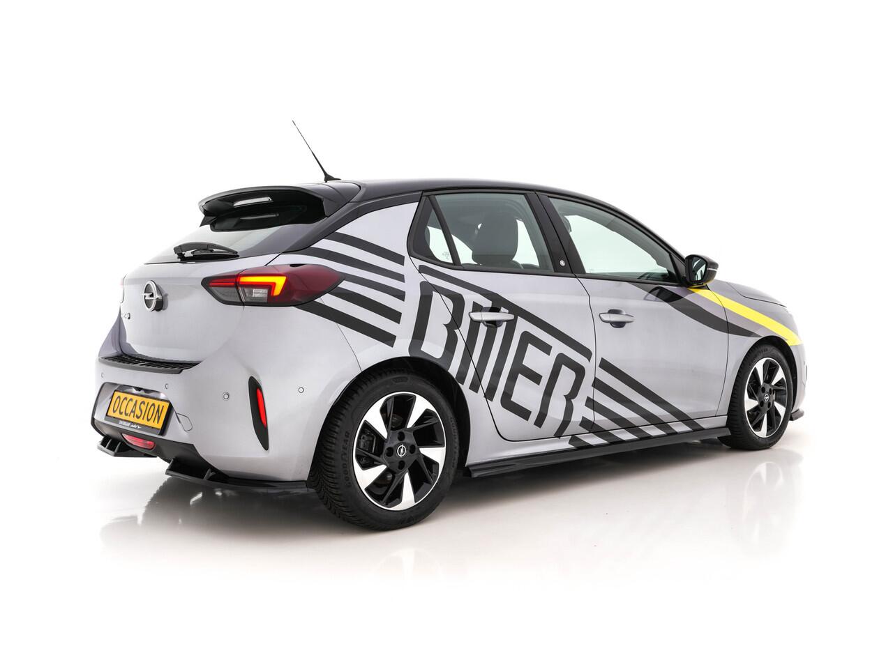 Opel e-Corsa GS-Line Bitter-Edition 50 kWh [ 3-Fase ] (INCL-BTW) Aut.* HEATPUMP | LEATHER-MICROFIBRE | ADAPTIVE-CRUISE | CARPLAY | CCS-FASTLOADER | FULL-LED | HEATED-SPORTSEATS | DAB+ | ECC | LANE-ASSIST | CAMERA | PDC | DIGI-COCKPIT | 17 "ALU*