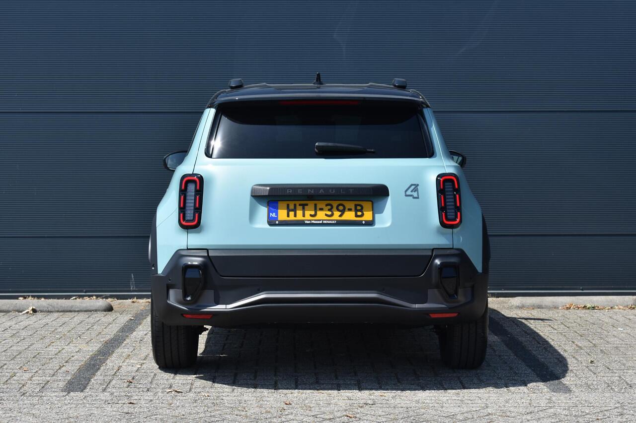 Renault 4 Comfort Range Iconic 52 kWh 150PK | Google Navigatie | Adaptieve Cruise Control | Pack Advanced Driving Assist | Vehicle-to-load | Lichtmetalen Velgen 18" | Apple CarPlay & Android Auto