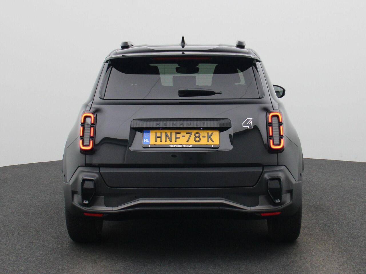 Renault 4 comfort range iconic 52 kWh | Pack Advanced Driving Assist | Harman Kardon Audio | Camera | Stoel- & Stuurwielverwarming | Lederen Bekleding | 18" LMV | Android Automotive | LED | Keyless | Draadloze Apple Carplay & Android Auto