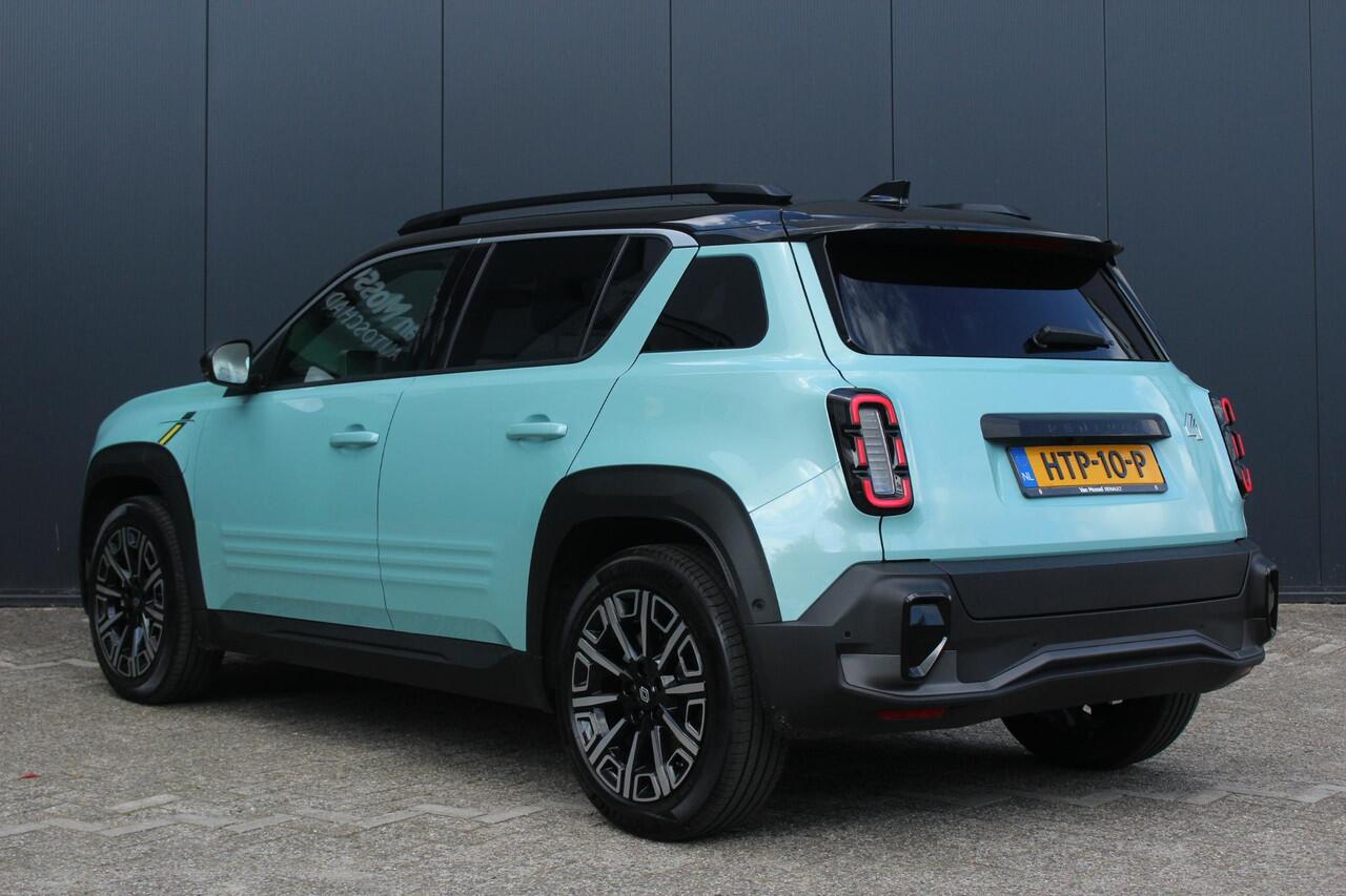 Renault 4 comfort range iconic 150Pk 52 kWh | Navigatie Via Google | Apple & Android Carplay | Parkeersensoren Voor & Achter | Achteruitrijcamera | Adaptieve Cruise Control | Privacy Glass | Keyless entry | Elektrische Achterklep |