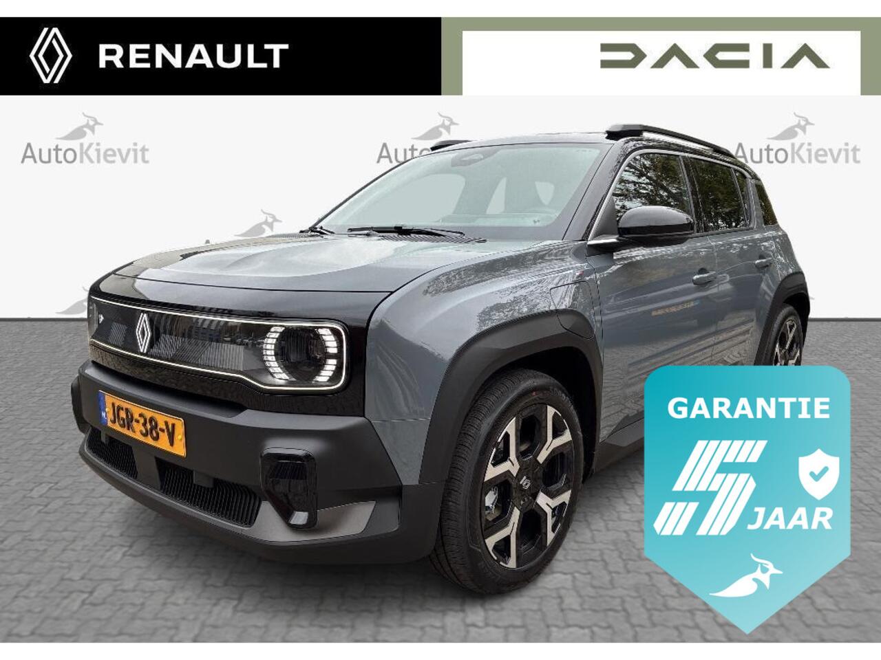 Renault 4 comfort range techno 52 kWh - 5 JAAR GARANTIE / pack winter premium / motorkap zwart