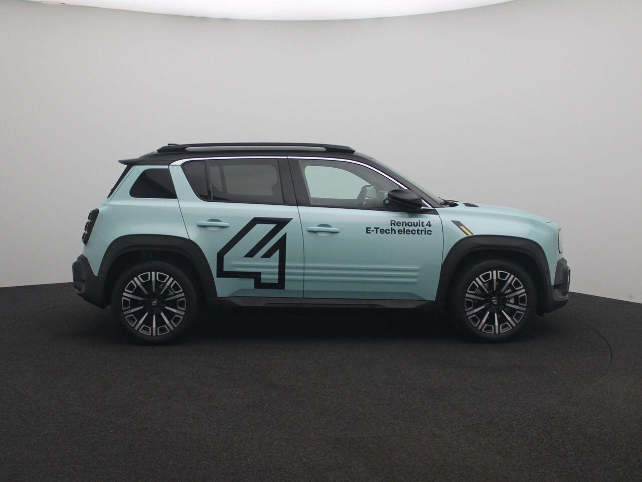 Renault 4 E-Tech electric comfort range iconic 52 kWh | Demo | Parkeersensoren rondom met automatisch inparkeren | Verwarmbare voorstoelen en stuurwiel | 10" openR link multimedia en navigatiesysteem met ingebouwde Google services |