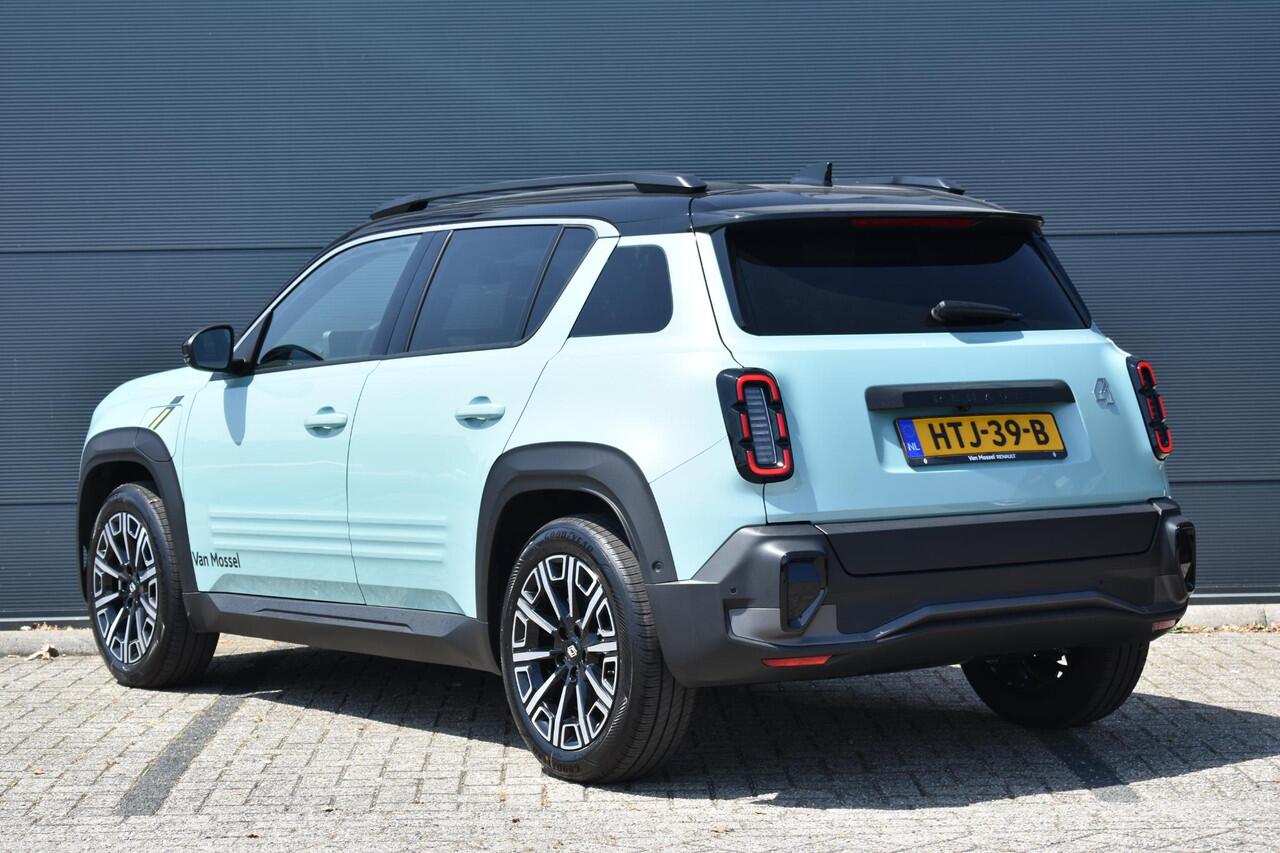 Renault 4 Comfort Range Iconic 52 kWh 150PK | Google Navigatie | Adaptieve Cruise Control | Pack Advanced Driving Assist | Vehicle-to-load | Lichtmetalen Velgen 18" | Apple CarPlay & Android Auto