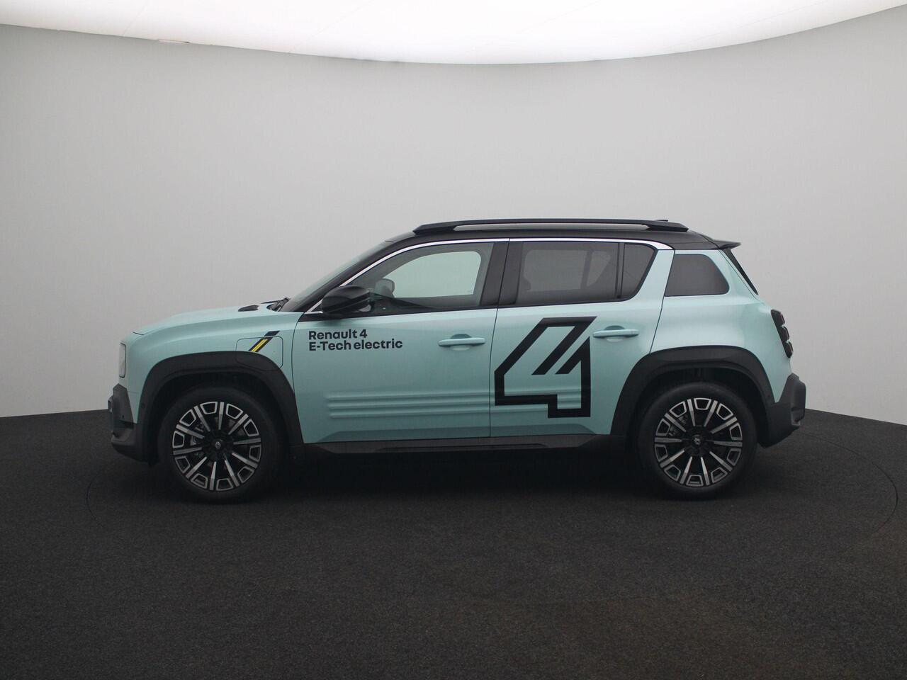 Renault 4 E-Tech electric comfort range iconic 52 kWh | Demo | Parkeersensoren rondom met automatisch inparkeren | Verwarmbare voorstoelen en stuurwiel | 10" openR link multimedia en navigatiesysteem met ingebouwde Google services |