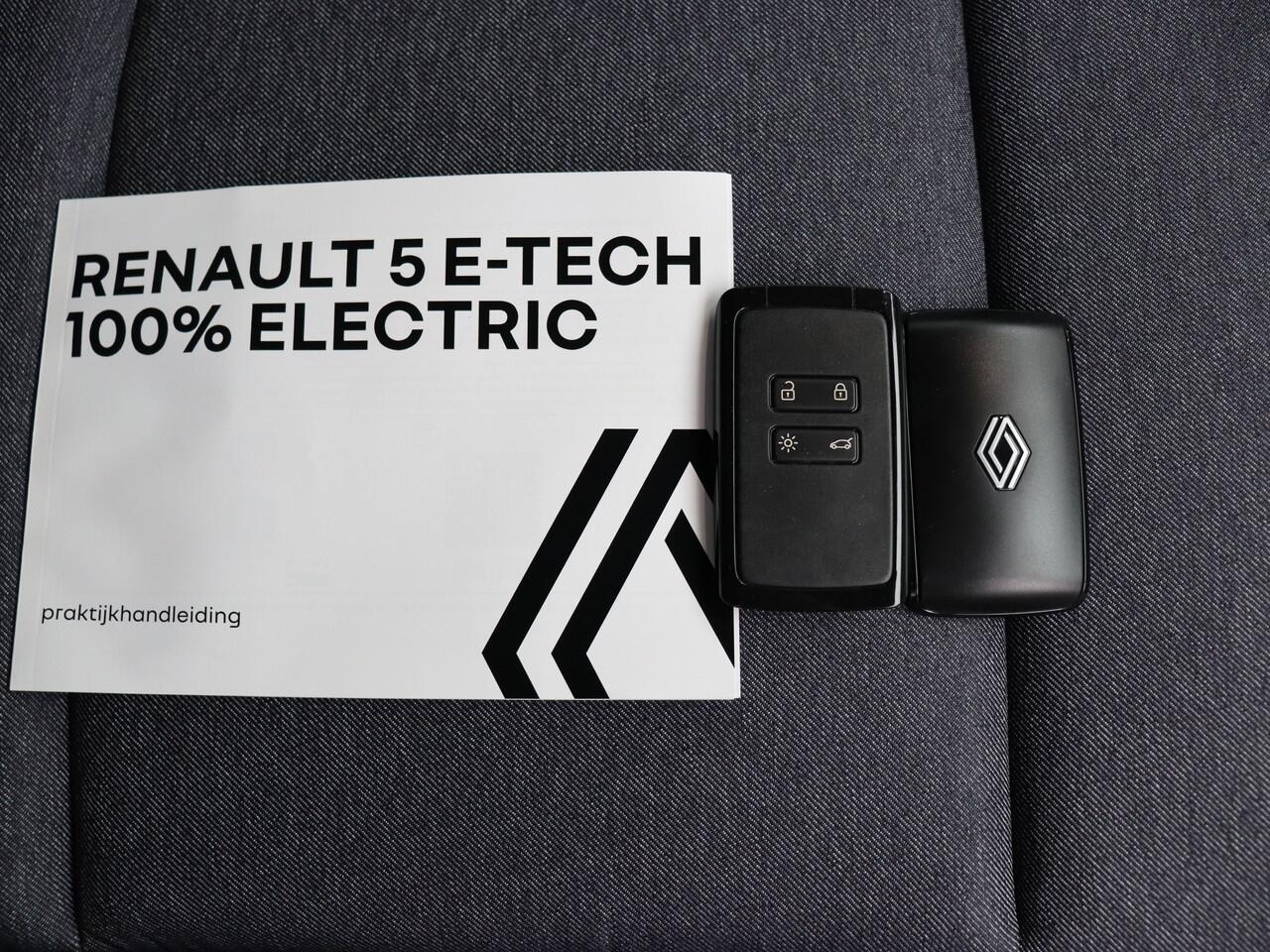 Renault 5 Techno Comfort range | Achteruitrijcamera | ISOFIX-bevestigingssysteem voor kinderzitjes op passagiersstoel en op de twee buitenste zitplaatsen achter | LED-dagrijverlichting met specifiek vormgegeven lichtsignatuur