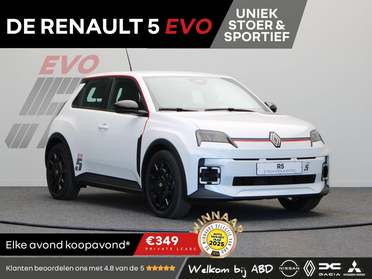 Renault 5 EVO Urban Range 120pk 40 kWh | Exclusief bij ABD | Vol opties | Sportief design | Carbon |
