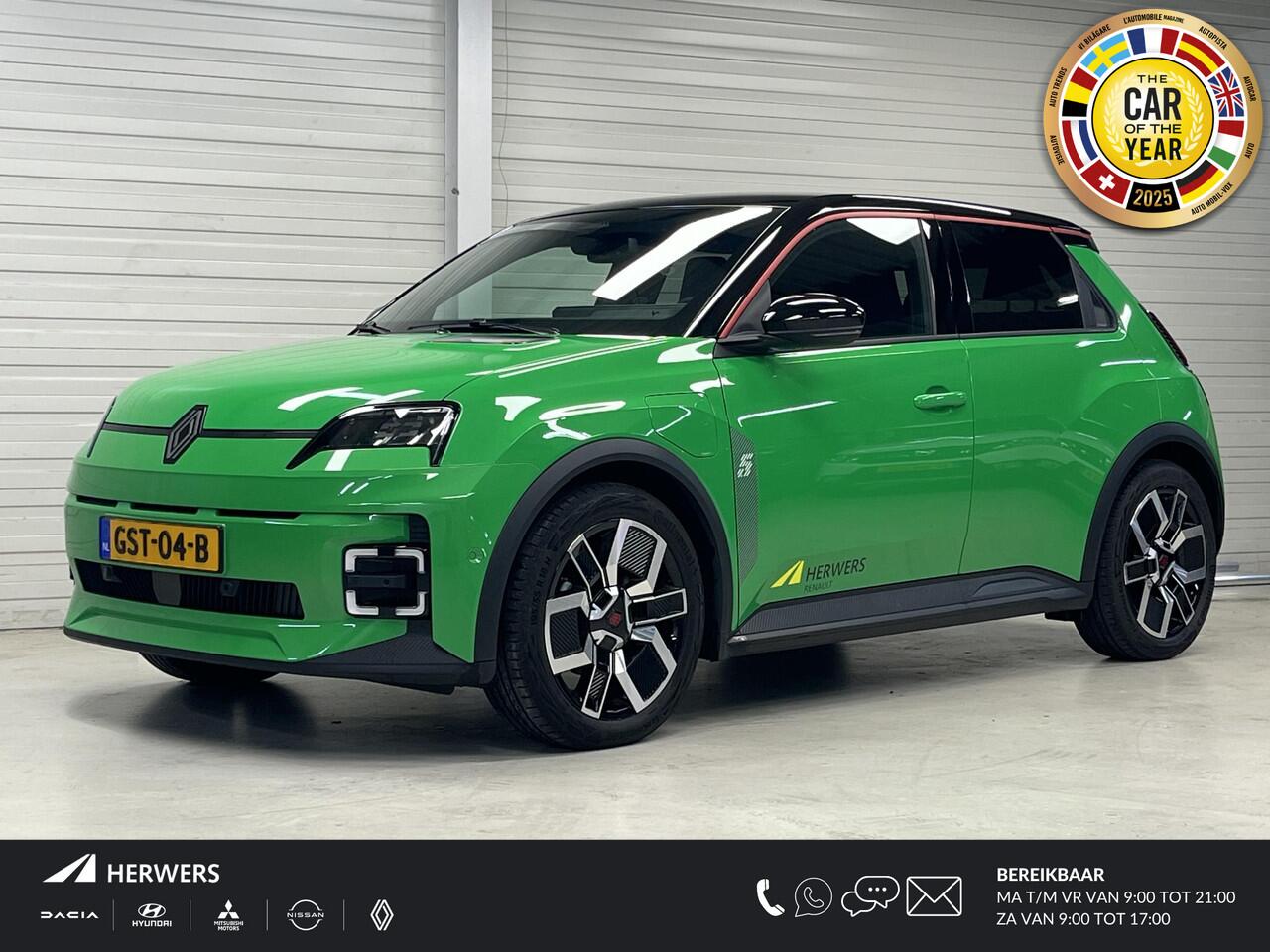 Renault 5 comfort range Techno 52 kWh AUTOMAAT / Voorstoelen + stuurwiel verwarmd / Parkeersensoren voor + achter / Navigatiesysteem full map / Cruise control / Apple Car Play & Android Auto / Automatische airco