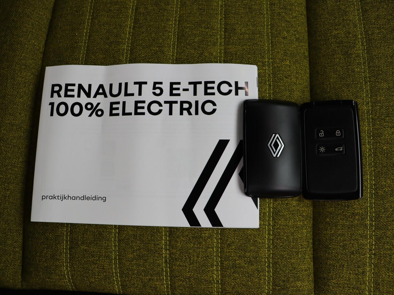 Renault 5 Iconic cinq Comfort range | Achteruitrijcamera | Elektrisch verwarmbare voorstoelen | ISOFIX-bevestigingssysteem voor kinderzitjes op passagiersstoel en op de twee buitenste zitplaatsen achter