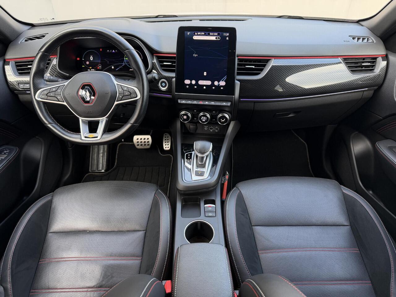 Renault Arkana 1.6 E-Tech Hybrid 145 R.S. Line / Trekhaak (760KG) / Dealer Onderhouden / Adaptive Cruise Control / Camera / Lederen Bekleding / Stoel-/Stuurwiel Verwarming / Spoiler / Zwart Dak / DAB /