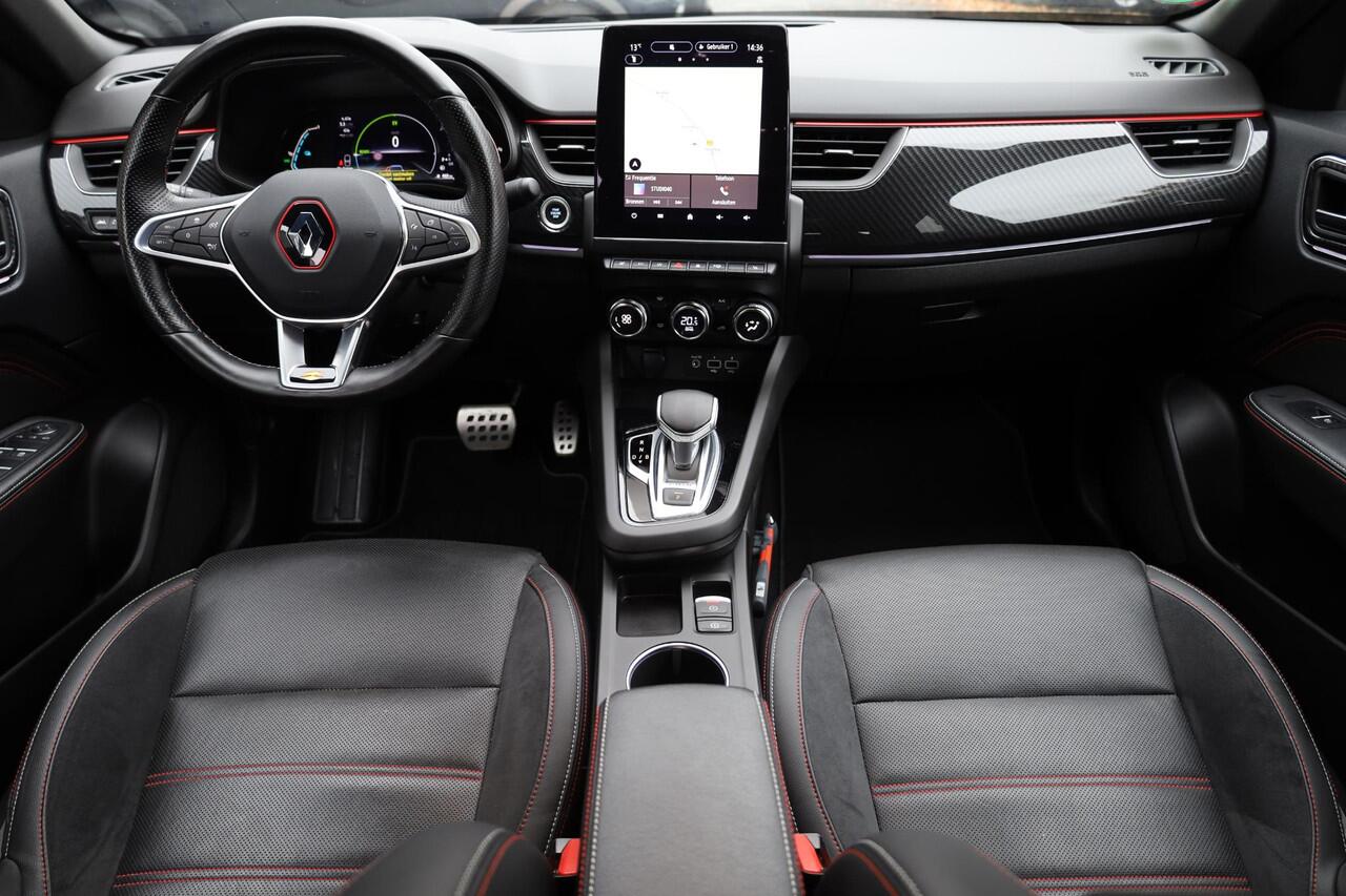 Renault Arkana 1.6 E-Tech Hybrid 145 R.S. Line DEALERONDH. LEER/ALCANTARA STUUR+STOELVERW. TREKHAAK CARPLAY CAMERA CARBON ADAPTIVE-CRUISE LANE-ASSIST DAB NAP 2XPDC 19''LMV