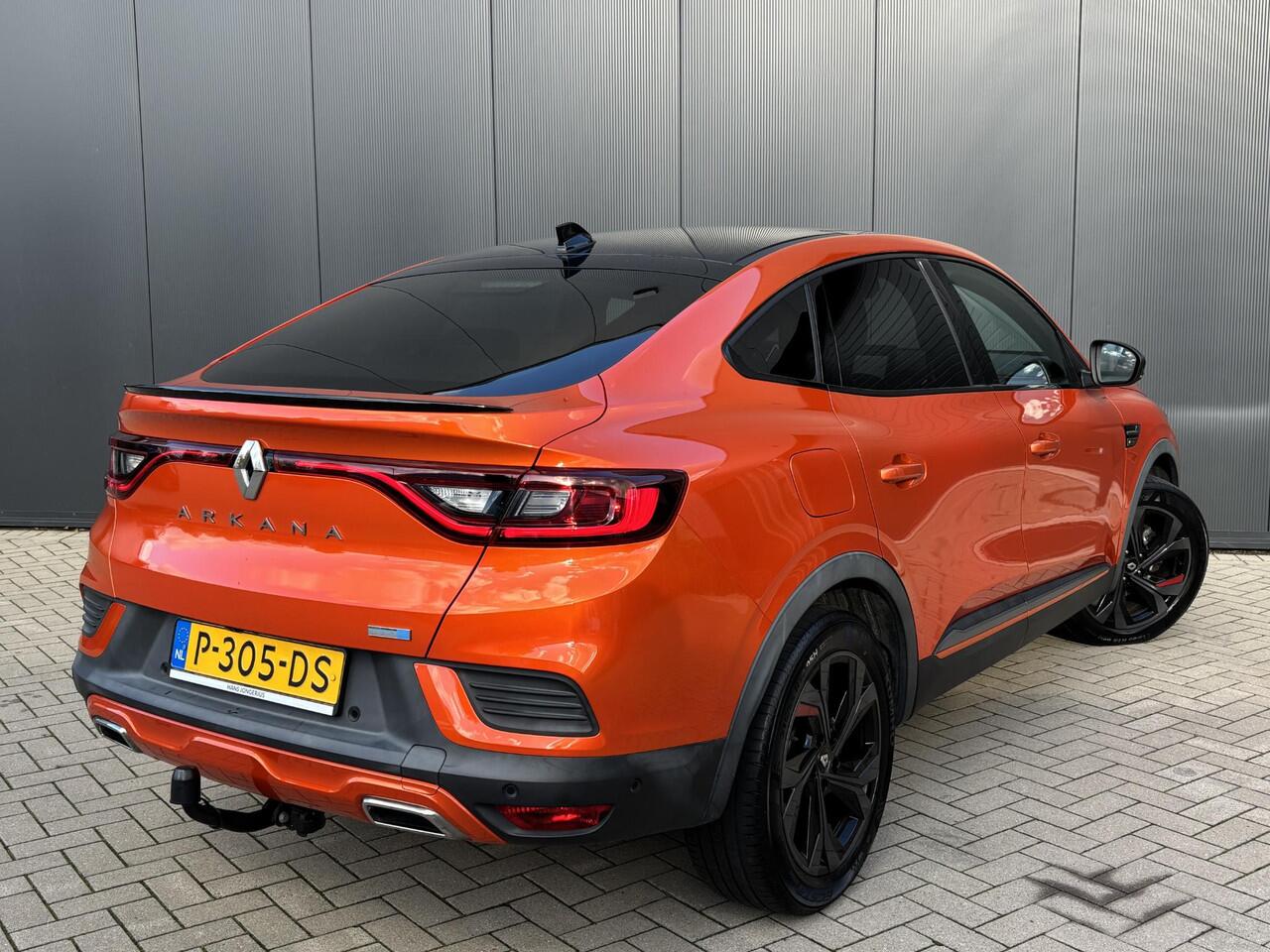 Renault Arkana E-Tech Hybrid 145 R.S. Line | AUTOMAAT | PANODAK | STUUR+STOELVERWARMING | CAMERA ACHTER | ELEK. STOELEN+RAMEN | TREKHAAK | APPLE CARPLAY | ANDROID AUTO |