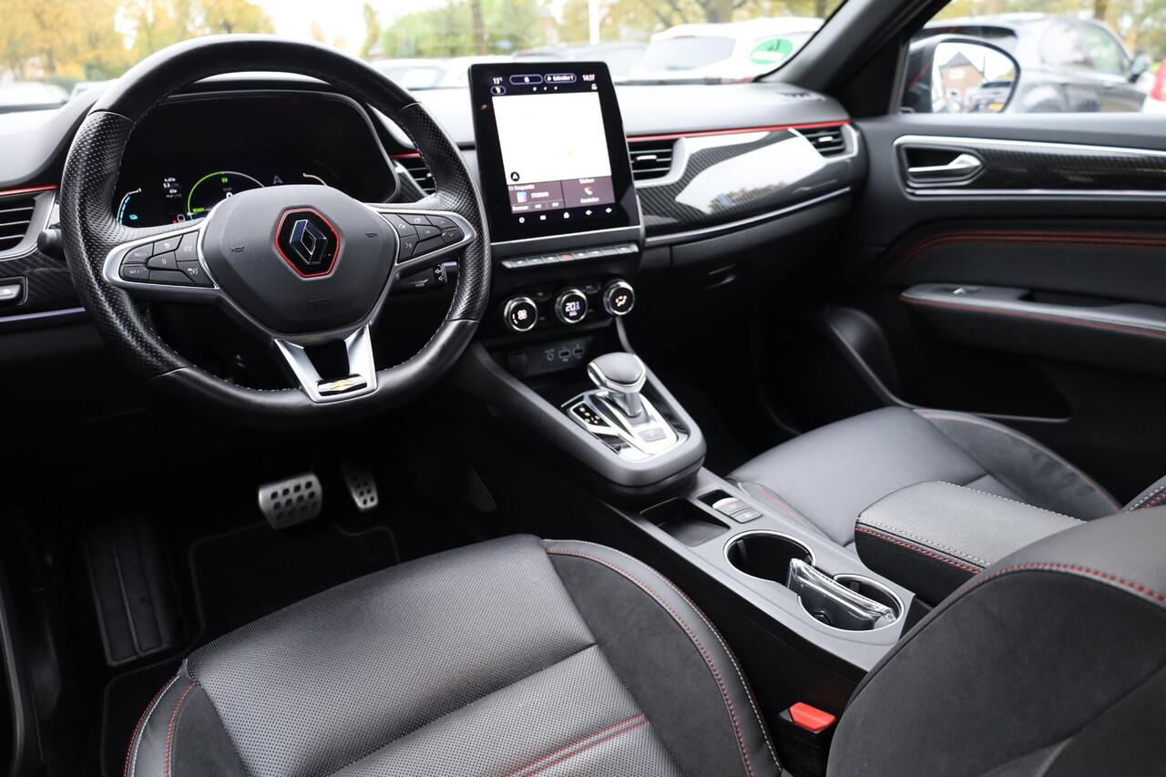 Renault Arkana 1.6 E-Tech Hybrid 145 R.S. Line DEALERONDH. LEER/ALCANTARA STUUR+STOELVERW. TREKHAAK CARPLAY CAMERA CARBON ADAPTIVE-CRUISE LANE-ASSIST DAB NAP 2XPDC 19''LMV
