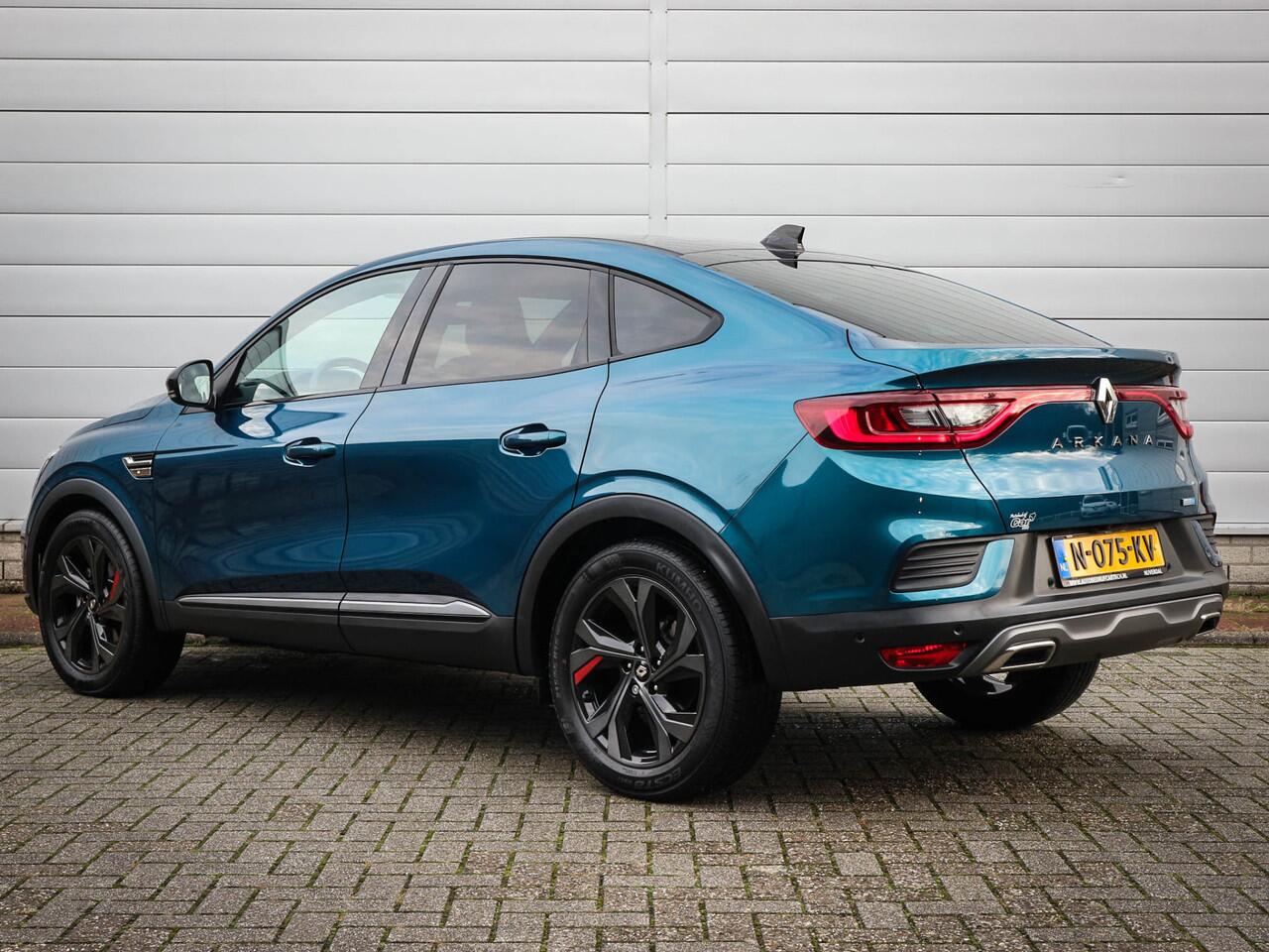 Renault Arkana 1.6 E-Tech Hybrid 145 R.S. Line | Clima | Cruise | Navi | Leer | Trekhaak | Lichmetaal | Led | Stoelverwarming | Pdc |