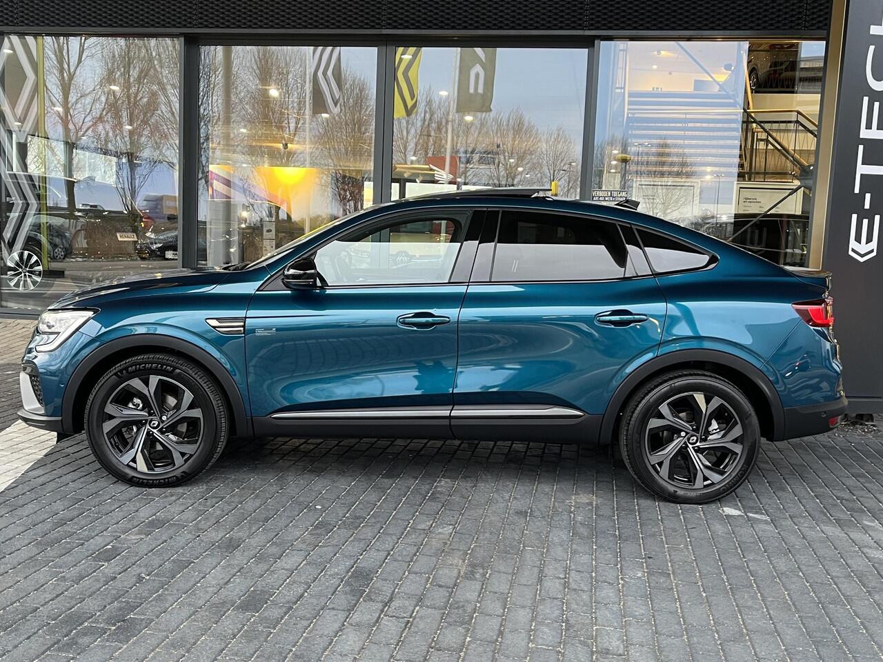 Renault Arkana 1.6 E-Tech hybrid 145 E-Tech engineered AUTOMAAT / PARKEERSENSOREN + CAMERA / LICHTMETAAL / STOEL + STUURVERWARMING / ADAPTIEVE CRUISE CONTROL / AFNEEMBARE TREKHAAK / GLAZEN DAK /DEALER ONDERHOUDEN!!