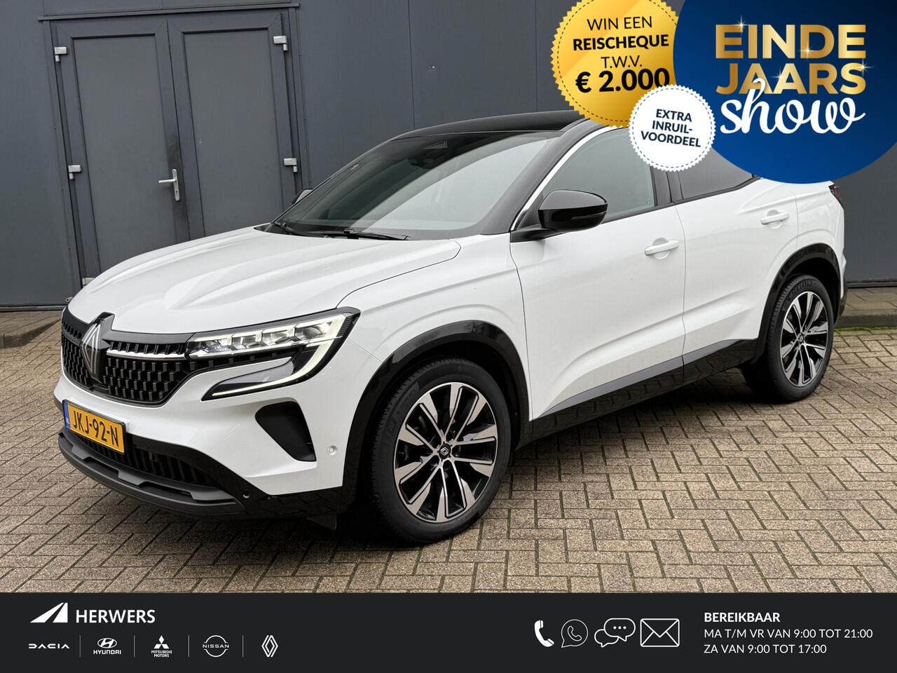 Renault Austral 1.3 mild hybrid 160 X-Tronic techno / Trekgewicht 1800 KG / Stoelverwarming / elektrisch verstelbare stoel / verwarmbaar stuur / verwarmbare voorruit / elektrische achterklep / keyless entry / adaptieve cruise control / LED koplampen / draadloze oplader /