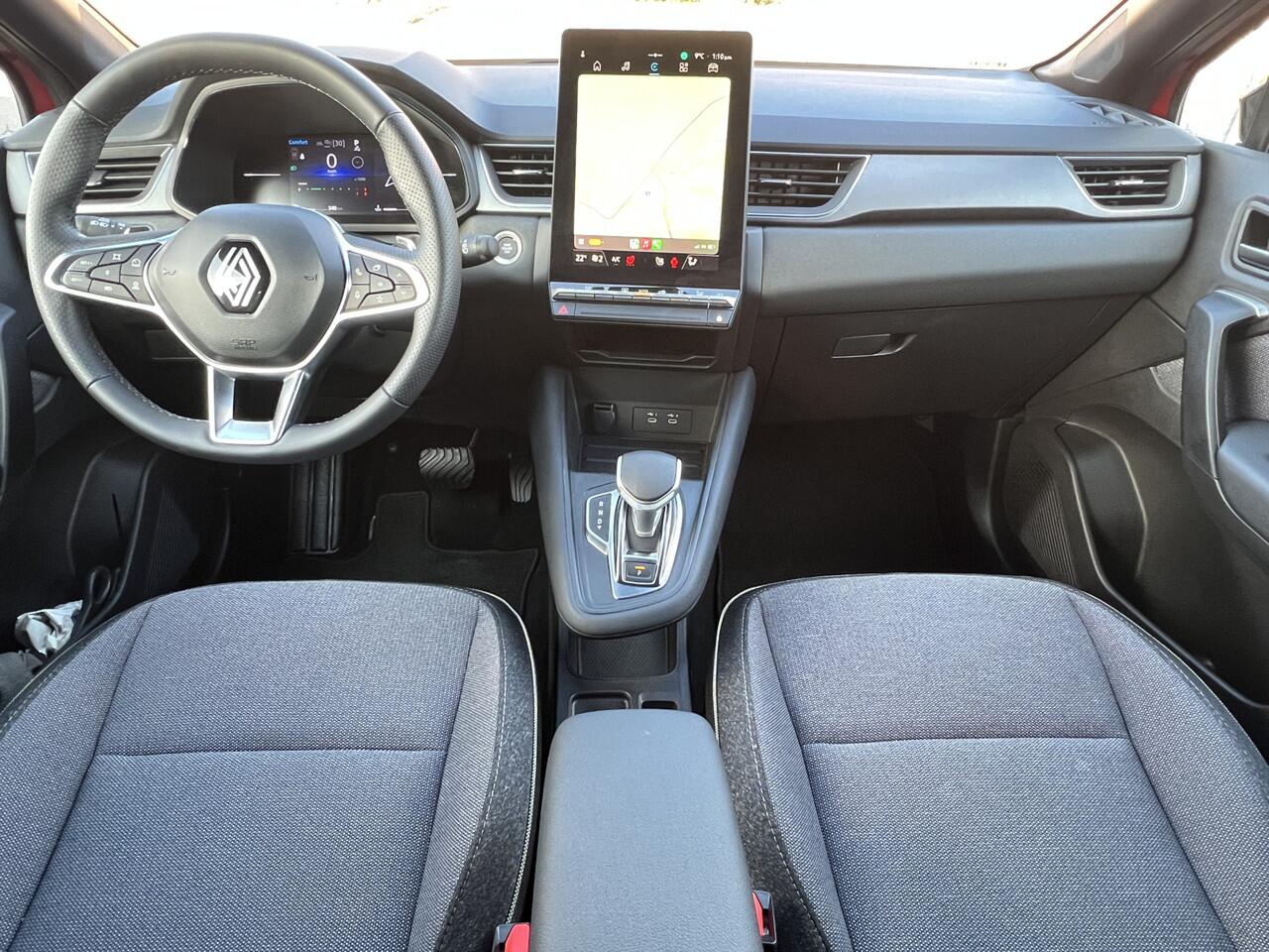 Renault CAPTUR 1.3 TCE AUTOMAAT 160 TECHNO Navigatie* Carplay Camera Adaptieve Cruise Control ACC Led Koplampen Lm Velgen Stoelverwarming Stuurverwarming Dab Getint Glas Mild Hybrid MHEV