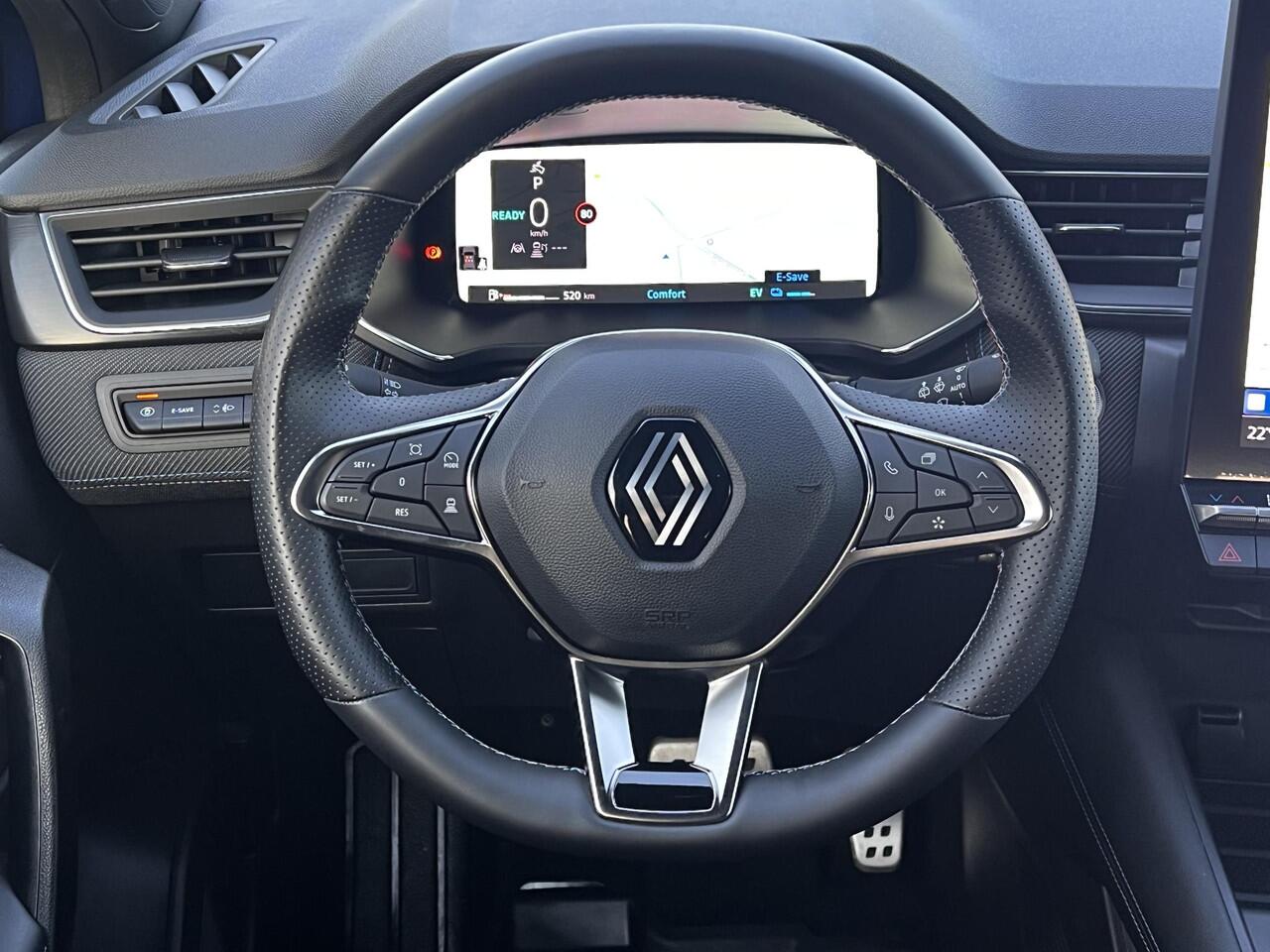 Renault CAPTUR 1.6 E-Tech full hybrid 145 esprit Alpine Automaat / Fabrieksgarantie tot 07-2027 < 100.000 km** / Schuifdak / Camera 360° /Stuur-, stoel- en voorruitverwarming / Adaptieve CC / Parkeer assistent / Navigatie / Apple Carplay Android / LM 18" wielen / 18" LM