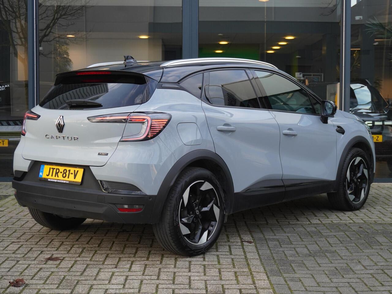 Renault CAPTUR 1.6 E-Tech full hybrid 145 techno AUTOMAAT / DEMO / 9.000KM / NAVI / 360 CAMERA / PDC 360 / CRUISE / CLIMATE / KEYLESS / RESERVEWIEL / PRIVACY GLASS / APPLE CARPLAY / ANDROID AUTO / 18'' LMV
