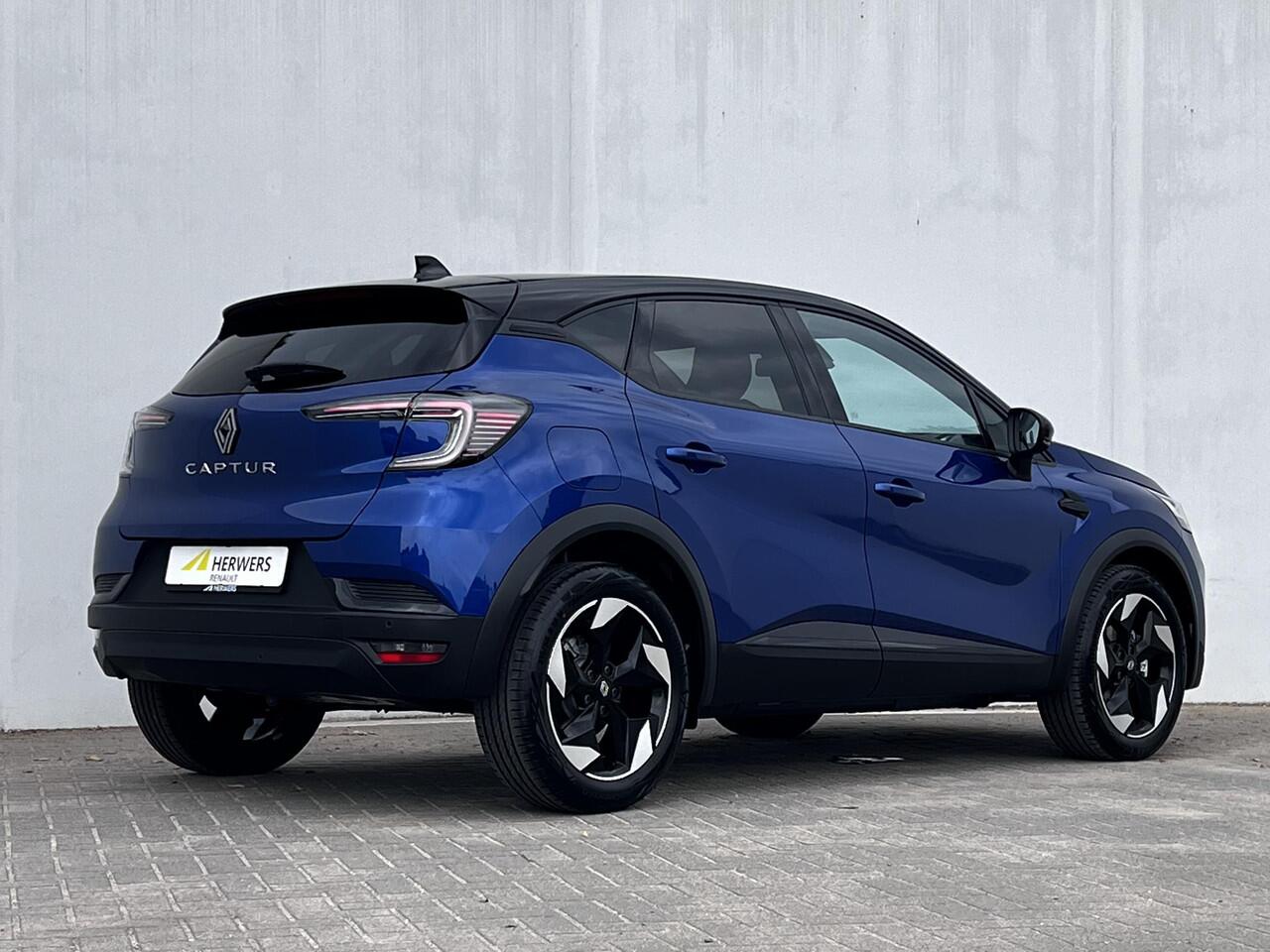 Renault CAPTUR 1.3 mild hybrid 160 techno automaat / Facelift model / Zo goed als nieuw / Trekgewicht 1.200 kg / Groot Scherm / Stuur- en stoelverwarming / Adapt. CC / Navigatie via Apple Carplay Android Auto / 18"LM wielen /