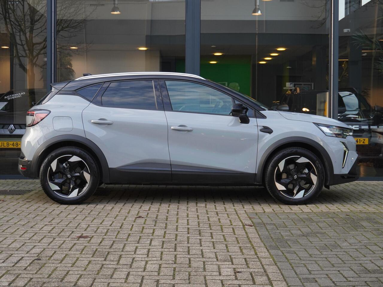 Renault CAPTUR 1.6 E-Tech full hybrid 145 techno AUTOMAAT / DEMO / 9.000KM / NAVI / 360 CAMERA / PDC 360 / CRUISE / CLIMATE / KEYLESS / RESERVEWIEL / PRIVACY GLASS / APPLE CARPLAY / ANDROID AUTO / 18'' LMV