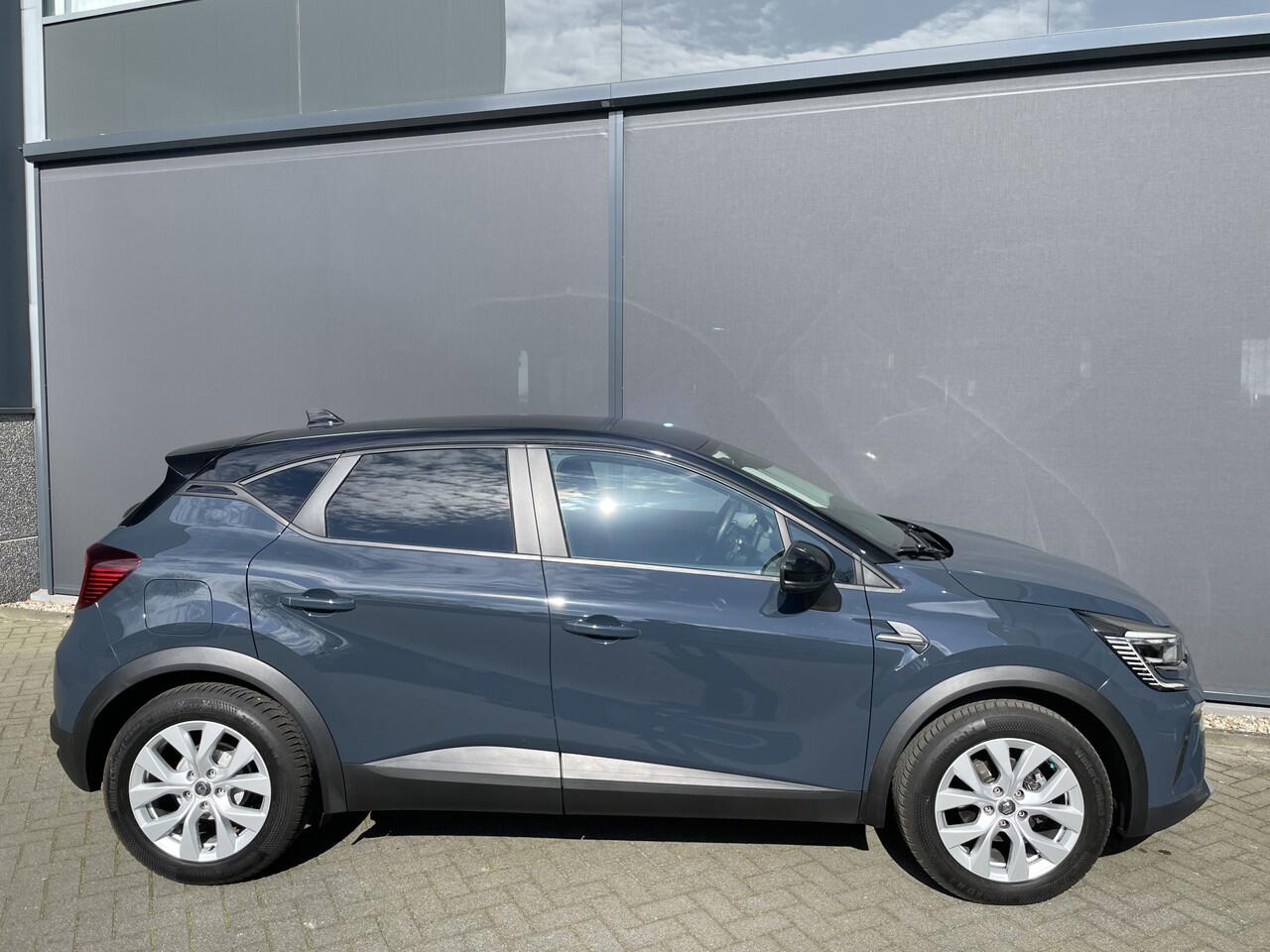 Renault CAPTUR 1.0 TCe 100 Bi-Fuel Business Zen G3 uitgerust met comfort en parking pakket met o.a. Climate control - Cruise control - Parkeersens. V+A - Navi full map - A-uitrijcamera - LED verlicht. - Trekhaak - Regensensor - rijstrook sensor - hill hold
