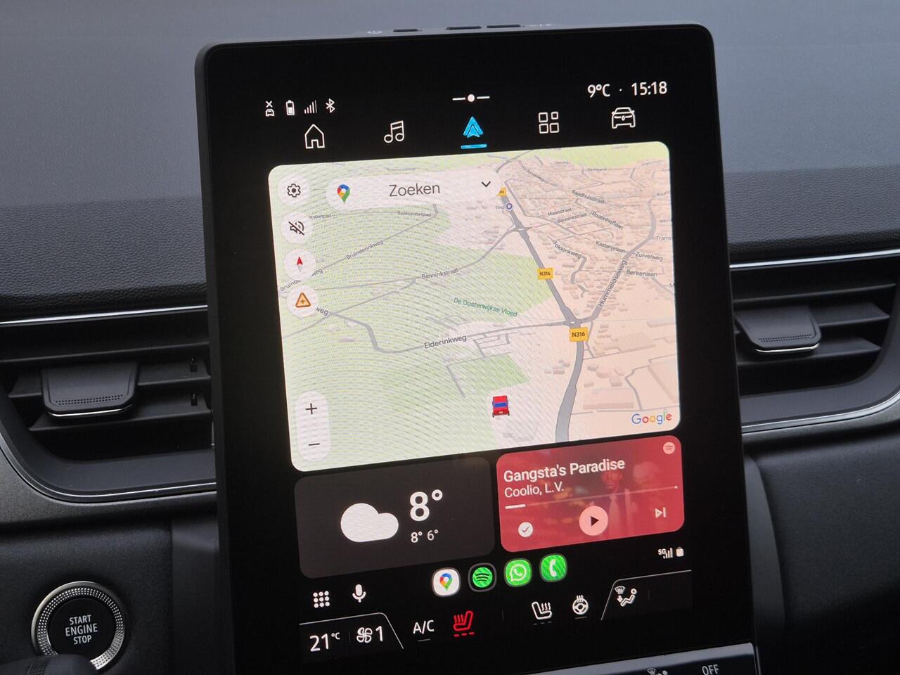 Renault CAPTUR 1.3 mild hybrid 160 techno Automaat / Fabrieksgarantie tot 05-2027 / Dealer onderhouden / Pack winter / Trekgewicht 1.200 Kg / Stuur en Stoel verwarming / Adaptief CC / Achteruitrijcamera / Apple Carplay/Android Auto /