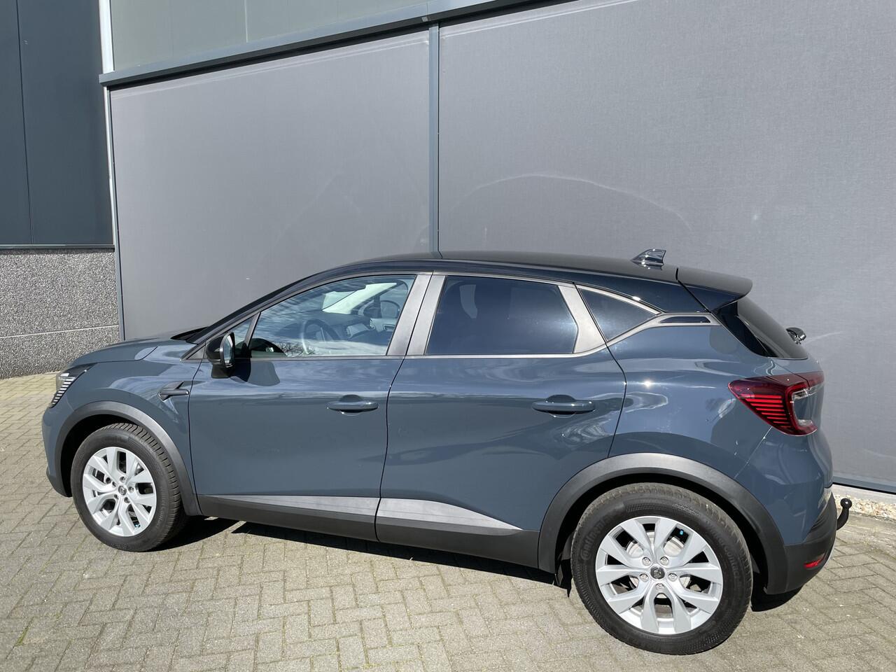Renault CAPTUR 1.0 TCe 100 Bi-Fuel Business Zen G3 uitgerust met comfort en parking pakket met o.a. Climate control - Cruise control - Parkeersens. V+A - Navi full map - A-uitrijcamera - LED verlicht. - Trekhaak - Regensensor - rijstrook sensor - hill hold