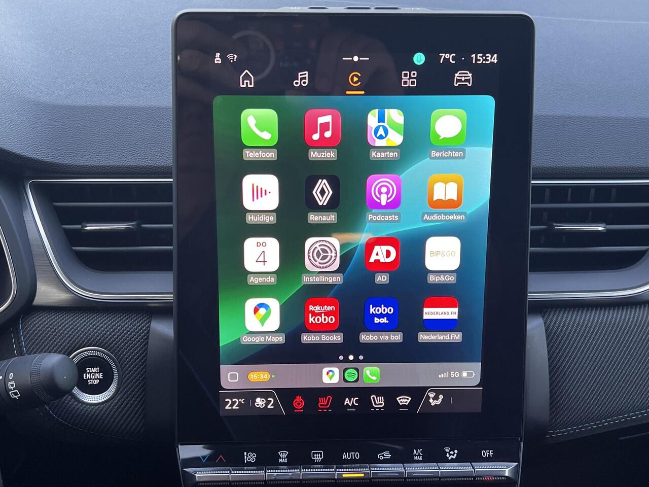 Renault CAPTUR 1.6 E-Tech full hybrid 145 esprit Alpine Automaat / Fabrieksgarantie tot 07-2027 < 100.000 km** / Schuifdak / Camera 360° /Stuur-, stoel- en voorruitverwarming / Adaptieve CC / Parkeer assistent / Navigatie / Apple Carplay Android / LM 18" wielen / 18" LM