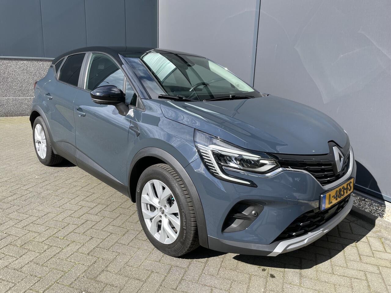 Renault CAPTUR 1.0 TCe 100 Bi-Fuel Business Zen G3 uitgerust met comfort en parking pakket met o.a. Climate control - Cruise control - Parkeersens. V+A - Navi full map - A-uitrijcamera - LED verlicht. - Trekhaak - Regensensor - rijstrook sensor - hill hold