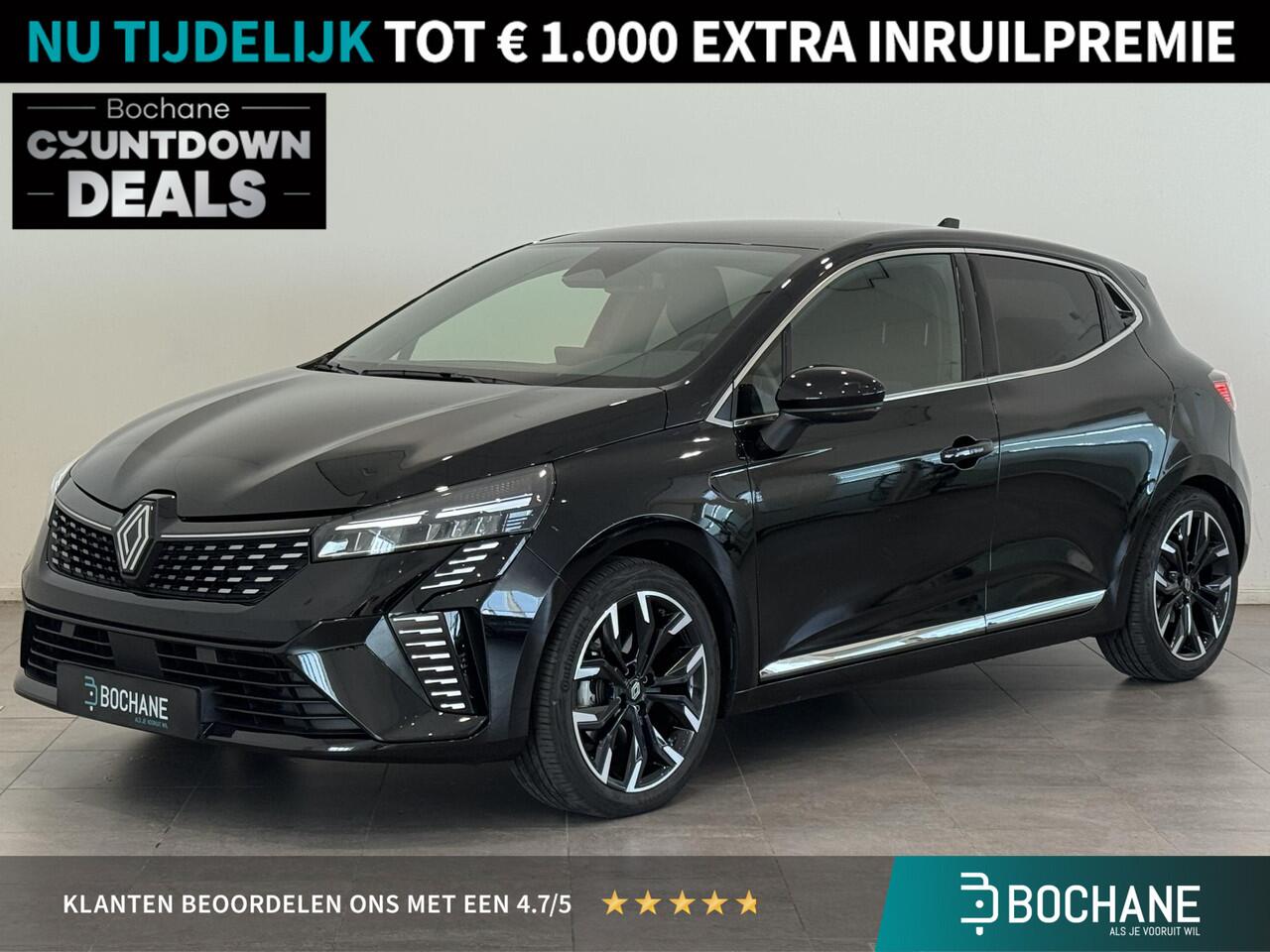 Renault CLIO 1.6 E-Tech Full Hybrid 145 Techno | Navigatie 9,3" | Draadloze telefoonlader | Lichtmetalen velgen 17" | Parkeersensoren achter en achteruitrijcamera | Climate Control | Cruise Control | Apple Carplay/Android Auto