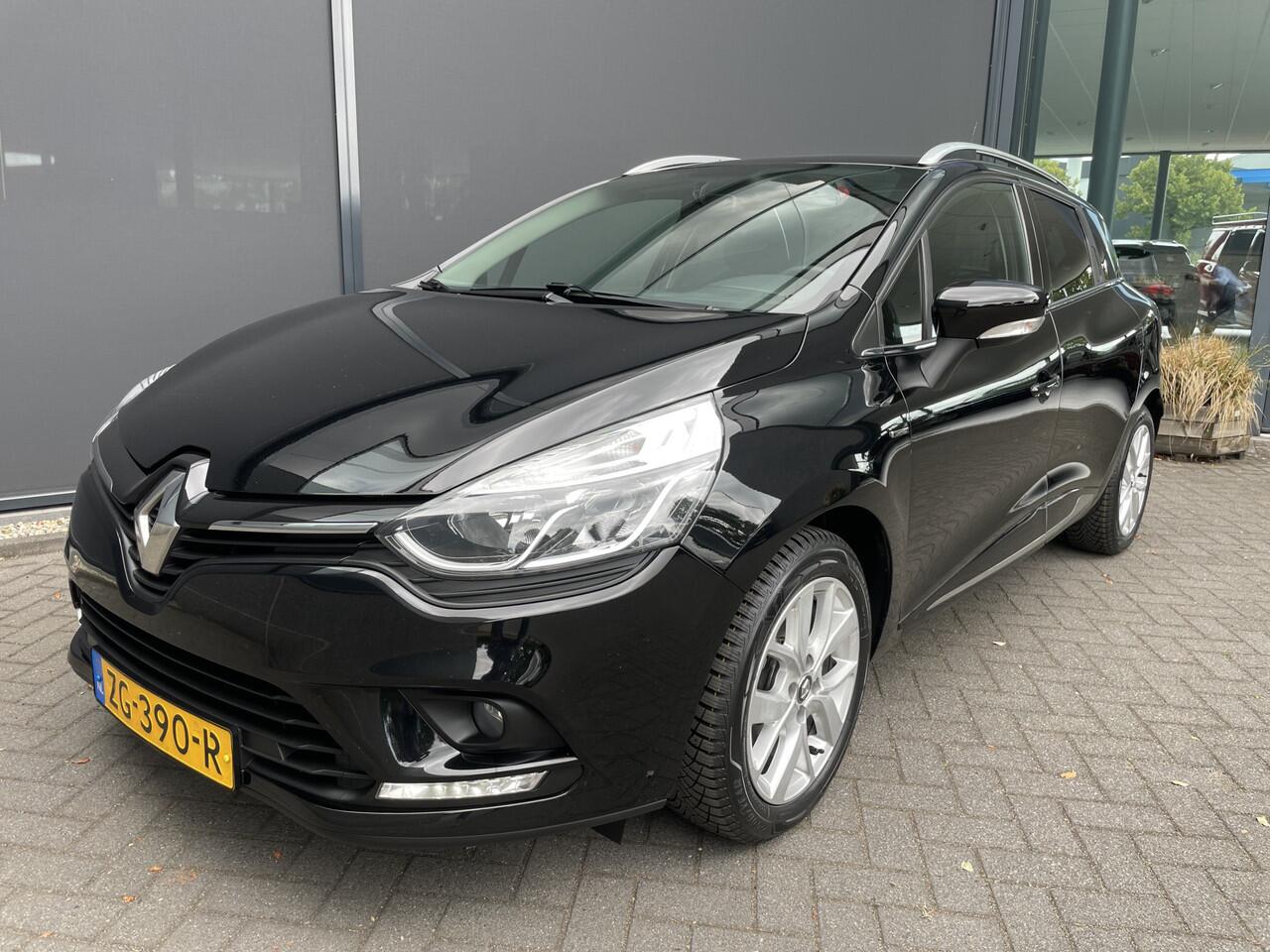 Renault CLIO Estate 0.9 TCe Limited Airco - Cruise control - Parkeersensoren achter - Navigatie full map - Mistlampen voor - Lederen stuurwiel - Dakrails