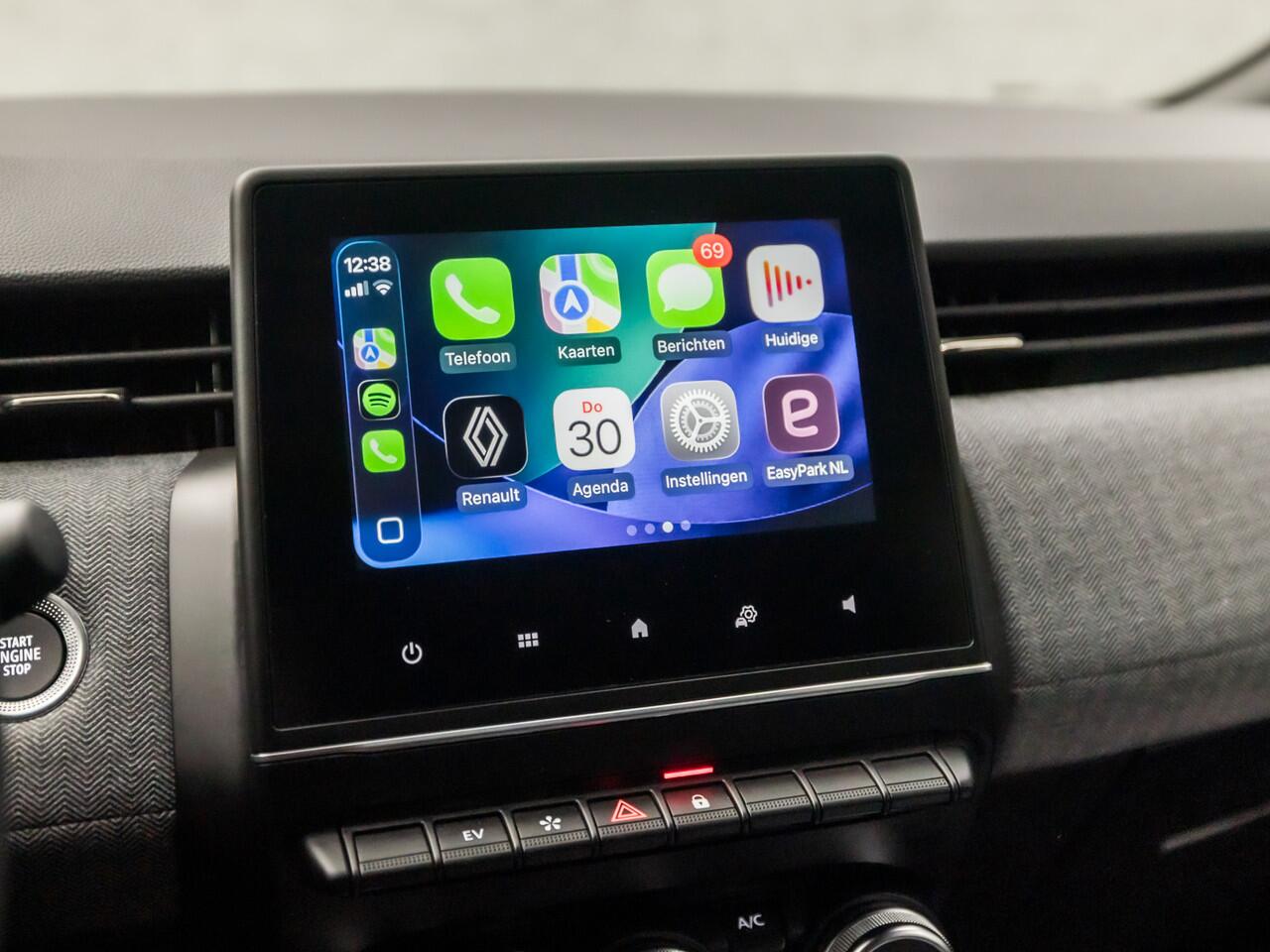 Renault CLIO 1.6 E-Tech Full Hybrid 145 Alpine 143Pk Automaat (APPLE CARPLAY, GROOT NAVI, ALPINE AUDIO, LEDER, CAMERA, KEYLESS, SFEERVERLICHTING, PARELMOER, GETINT GLAS, ZWART HEMEL, NIEUWSTAAT)