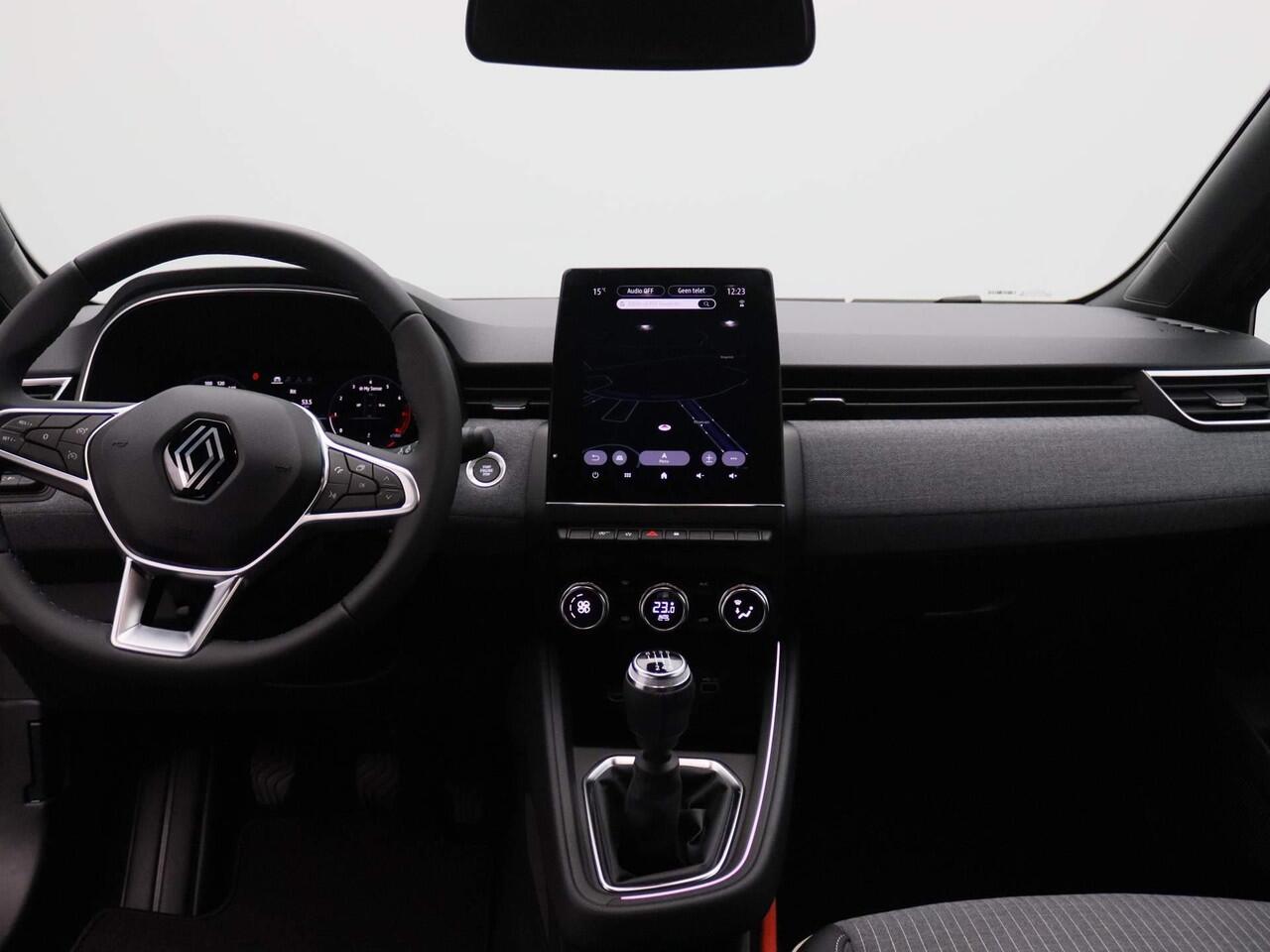 Renault CLIO TCe 90 Techno | Pack Navigation 9,3" scherm incl. Apple CarPlay & Android Auto | Climate Control | Parkeersensoren achter met achteruitrijcamera | Lichtmetalen velgen| Metaalkleur |