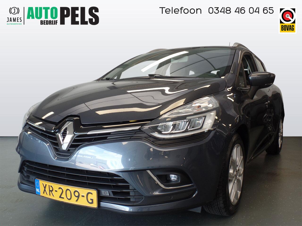 Renault CLIO Estate 0.9 TCe Intens Navigatie, Achteruitrijcamera, Clima controle, Cruise controle, Lm velgen 16'',Elek ramen V/A, Xenon, Pdc, Deels leder/sportstoelen, Full options!! Bovag afleverpakket 695,-