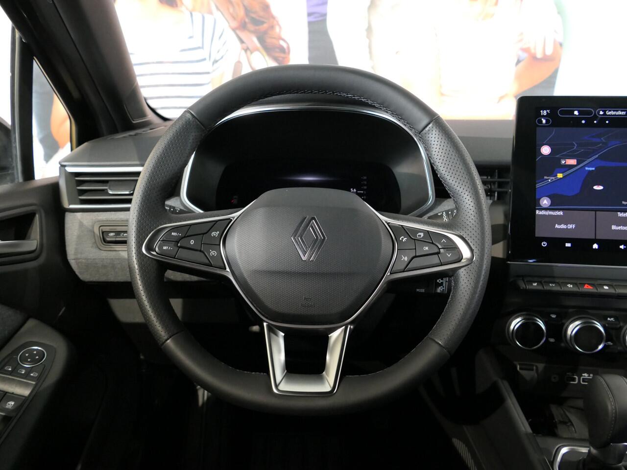 Renault CLIO 1.6 E-Tech Full Hybrid 145 techno - Occasion Lease vanaf ¤419 p/m - Draadloze telefoonlader - Groot scherm - Stoel en stuurverwarming