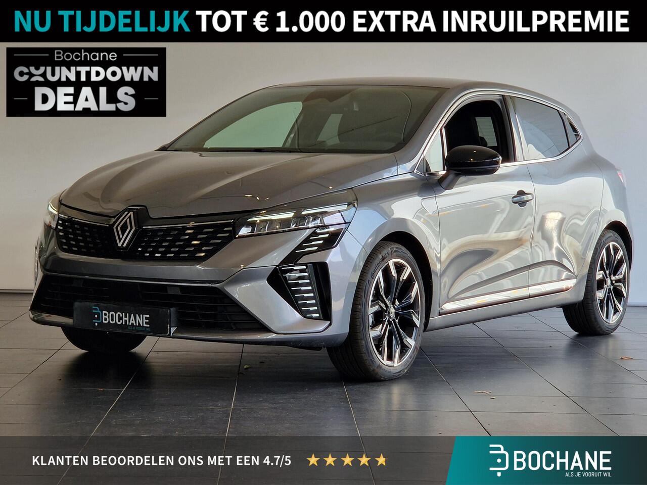 Renault CLIO 1.6 E-Tech Full Hybrid 145 techno | GROOT 9,3" NAVIGATIE SCHERM | ACHTERUITRIJCAMERA | CRUISE CONTROLE | 17" INCH LICHTMETALE VELGEN |